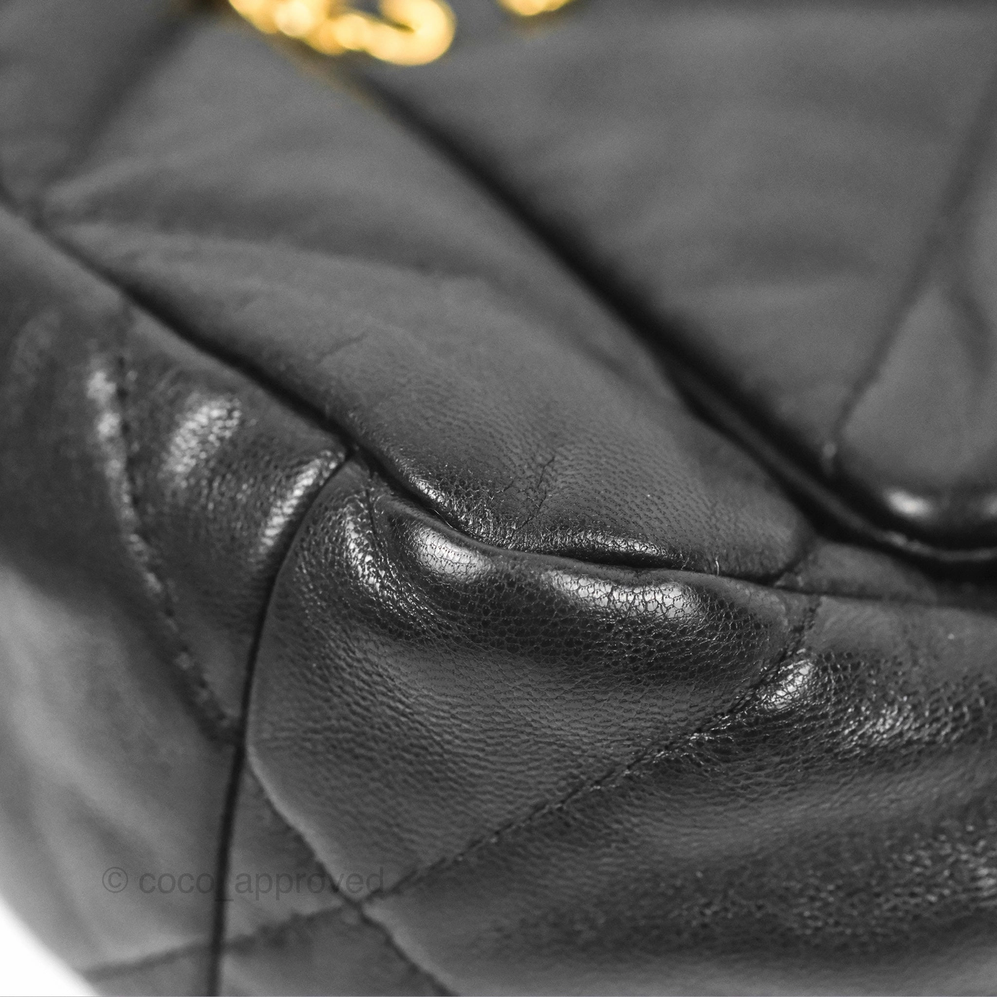 Chanel 19 Small Black Goatskin Mixed Hardware