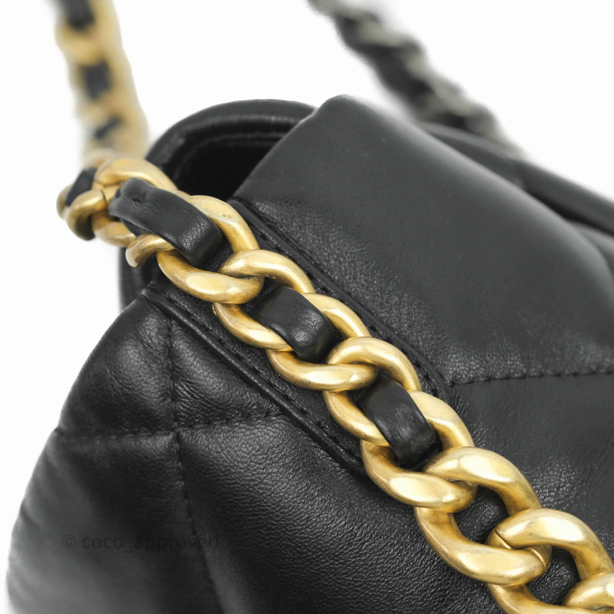 Chanel 19 Small Black Lambskin Mixed Hardware