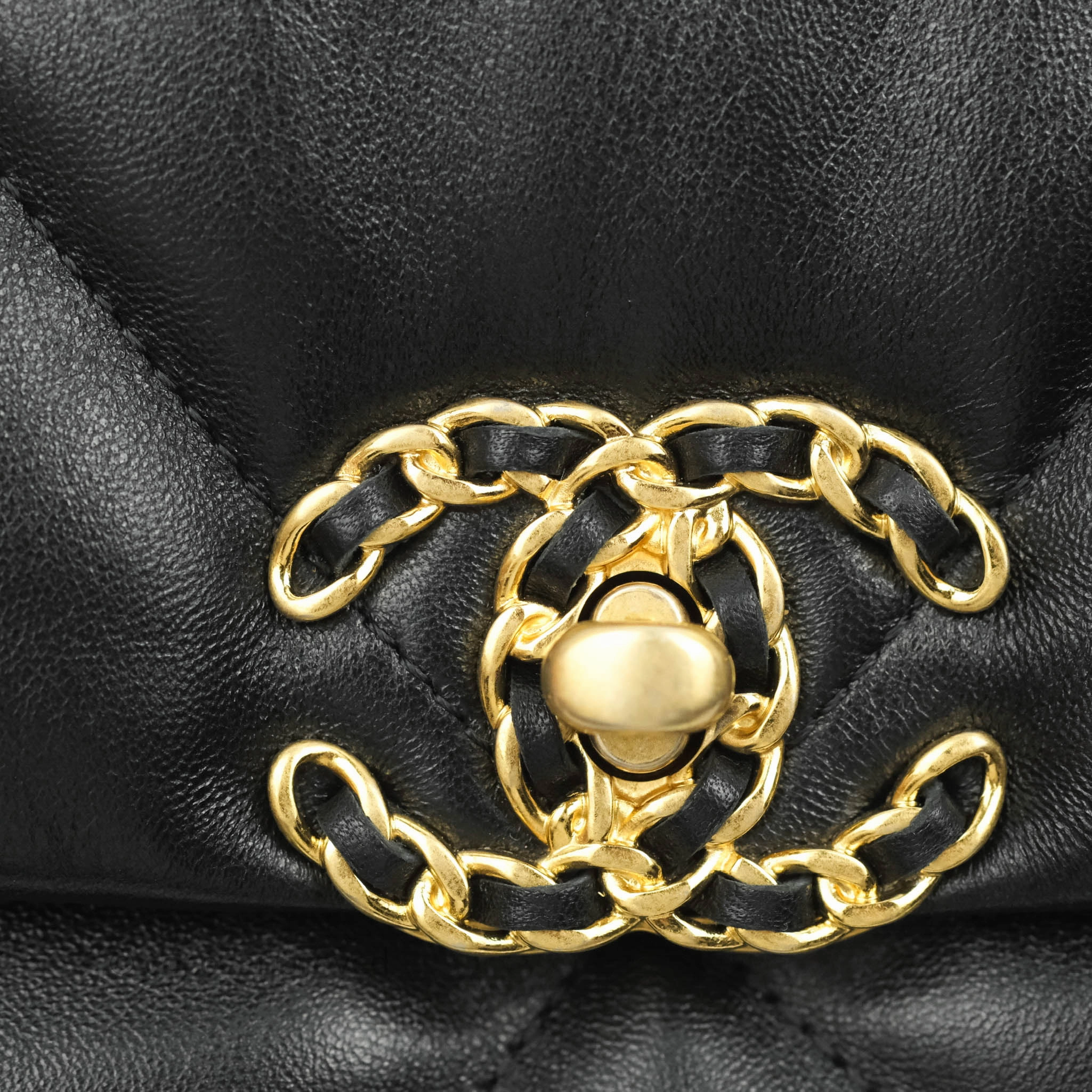 Chanel 19 Small Black Lambskin Mixed Hardware