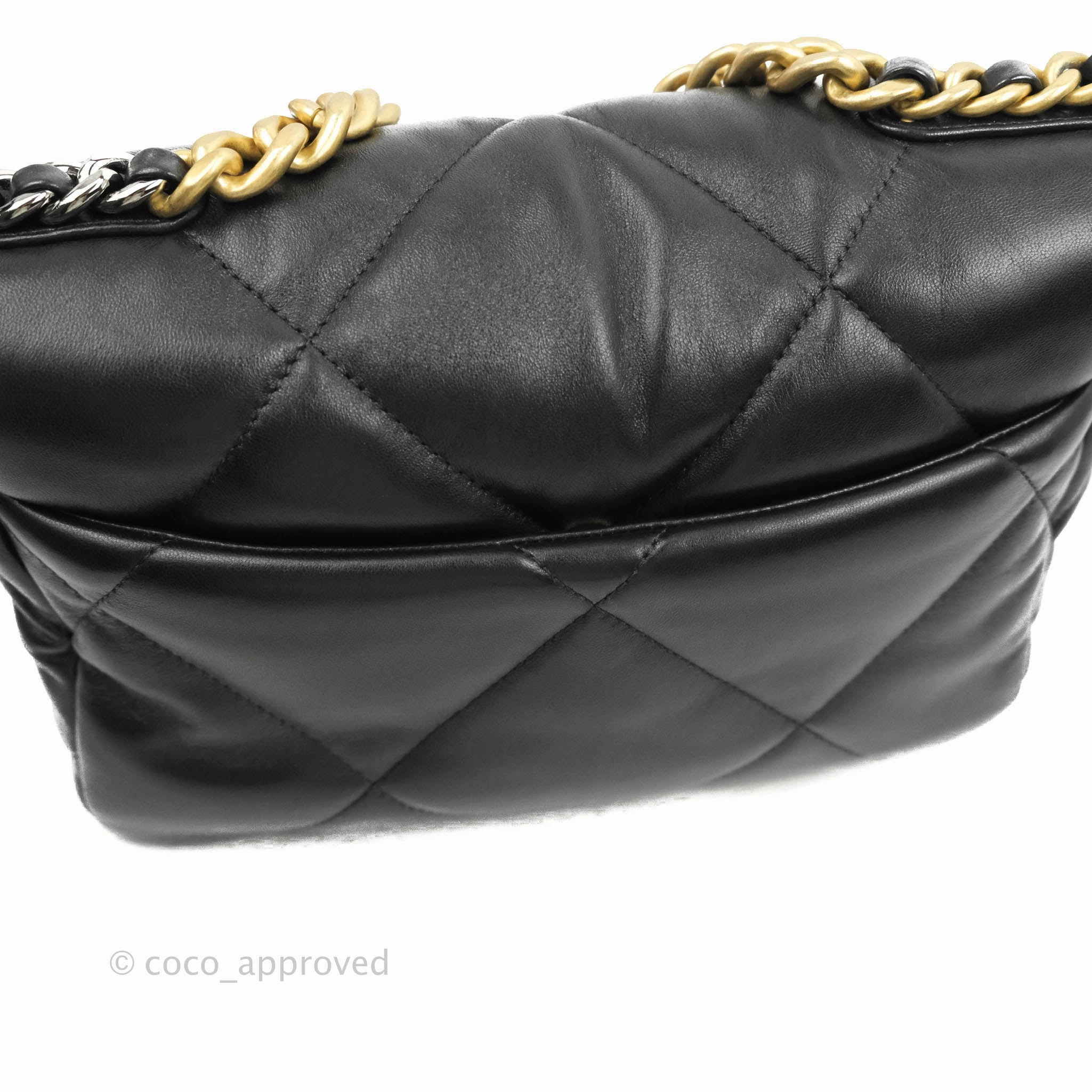 Chanel 19 Small Black Lambskin Mixed Hardware
