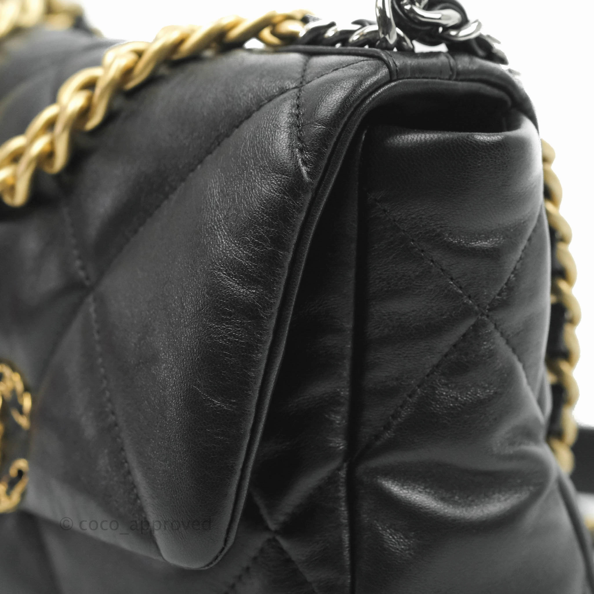 Chanel 19 Small Black Lambskin Mixed Hardware