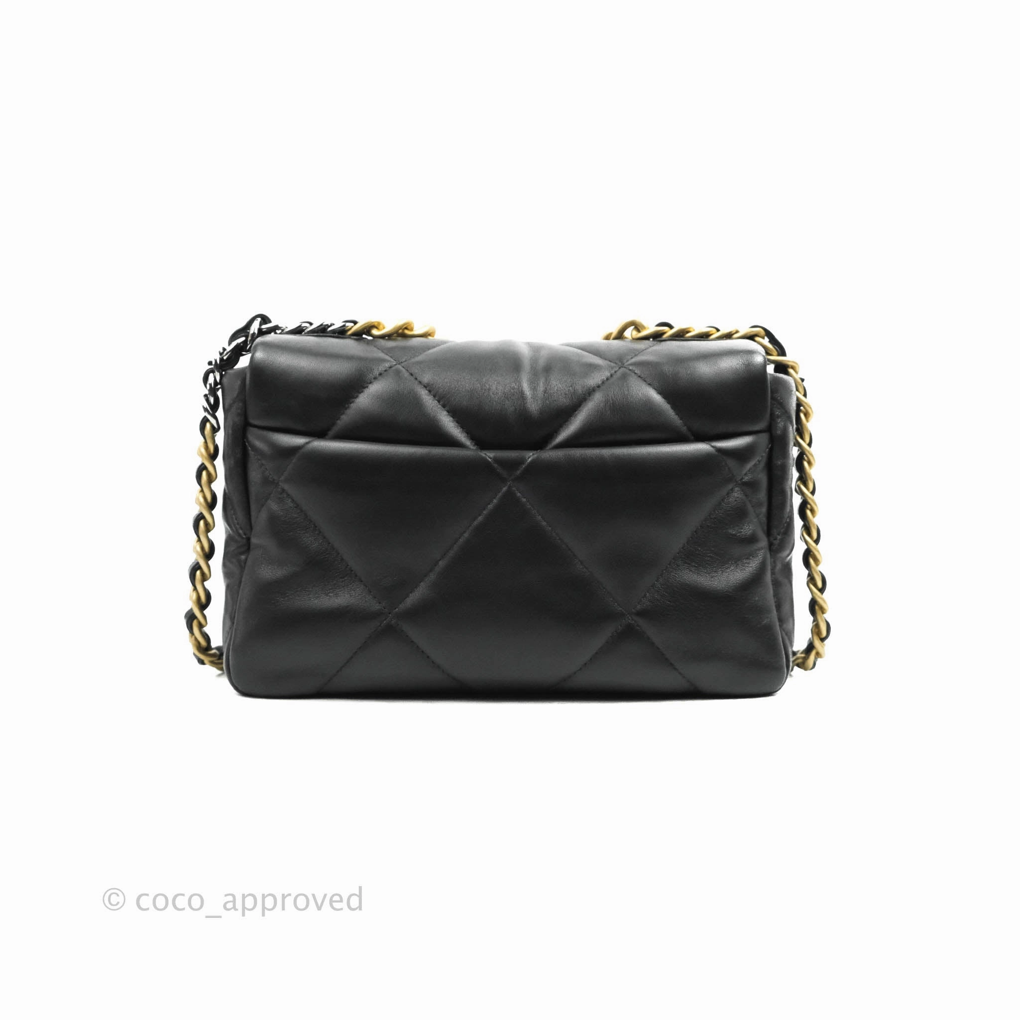 Chanel 19 Small Black Lambskin Mixed Hardware