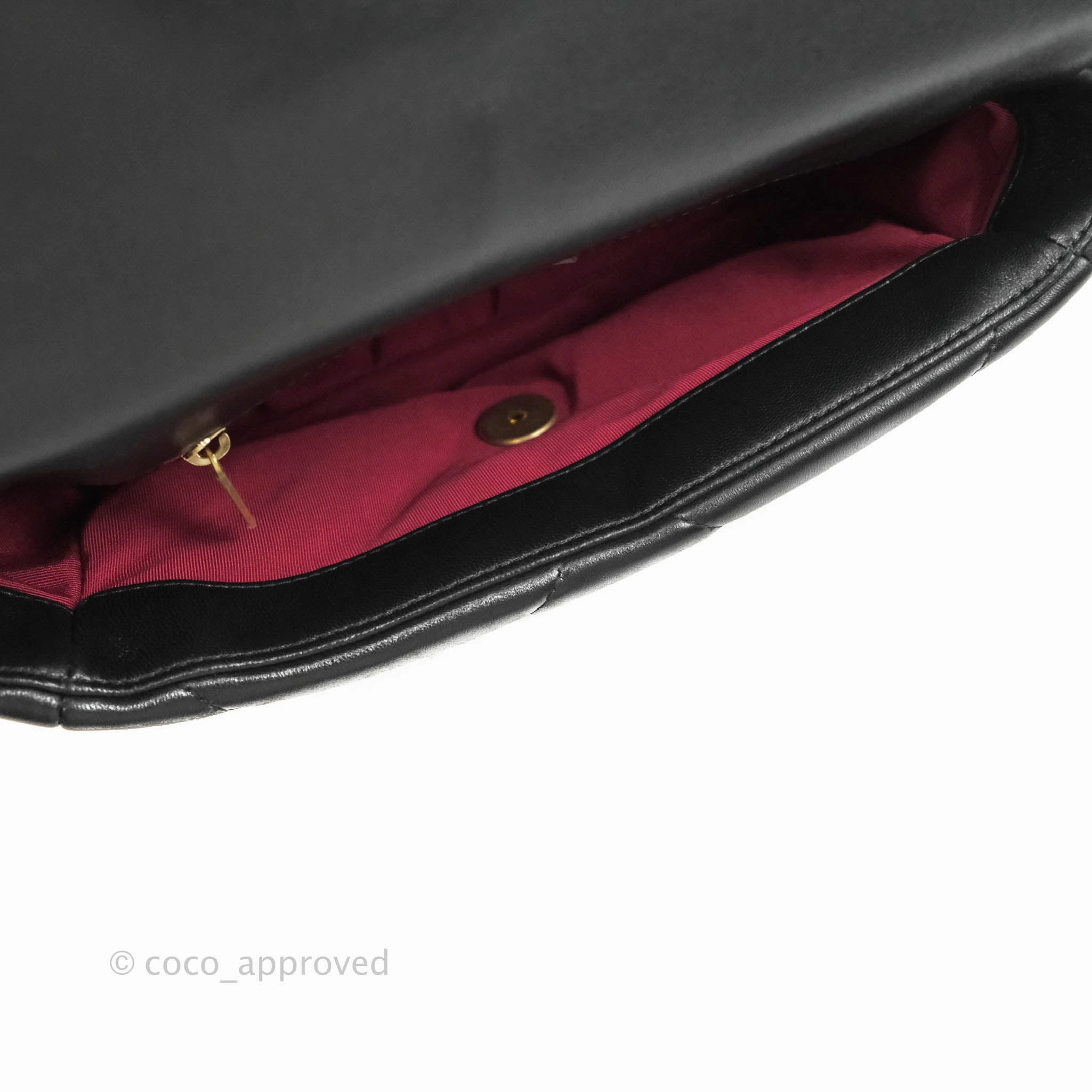 Chanel 19 Small Black Lambskin Mixed Hardware