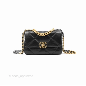 Chanel 19 Small Black Mixed Hardware
