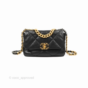 Chanel 19 Small Black Mixed Hardware