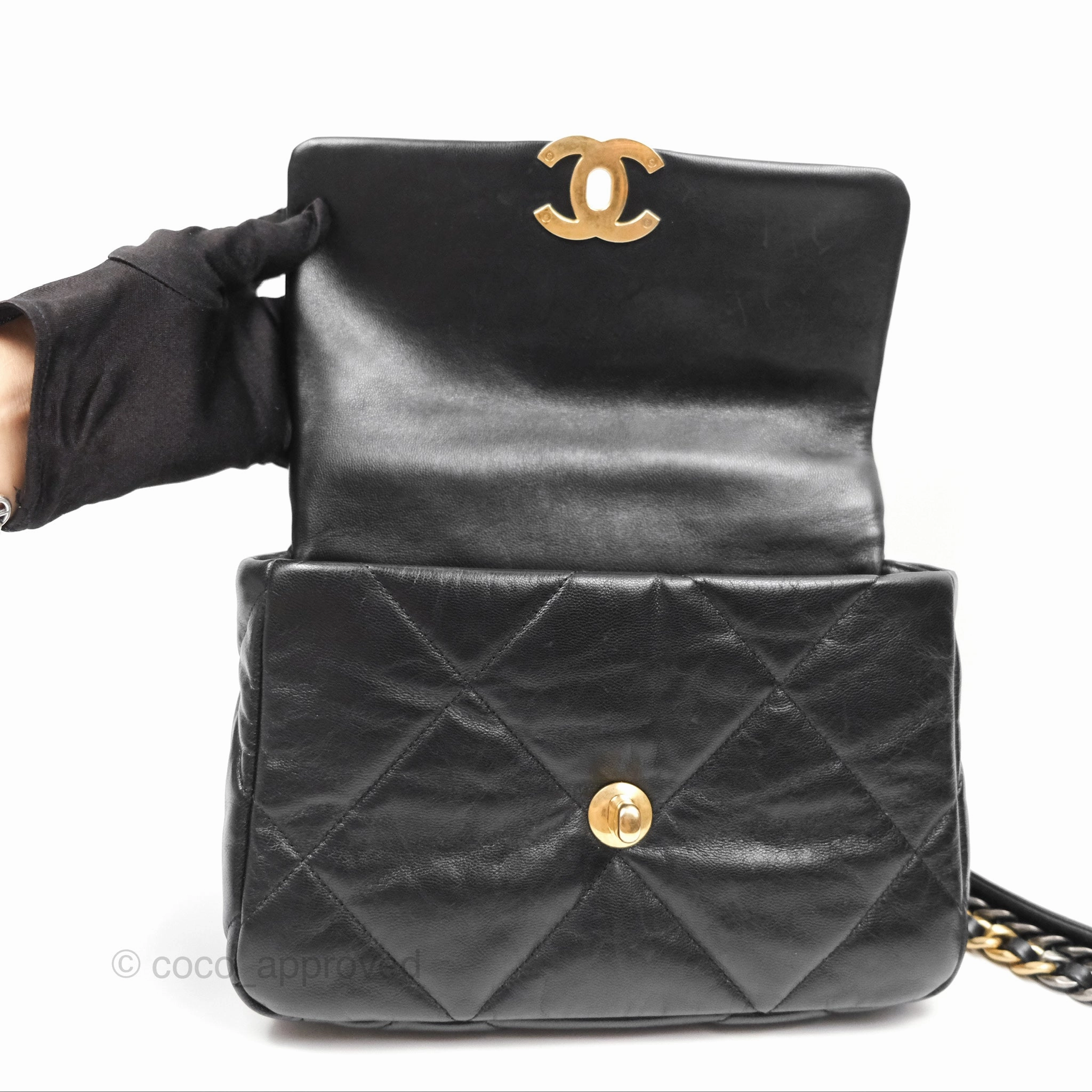 Chanel 19 Small Black Mixed Hardware