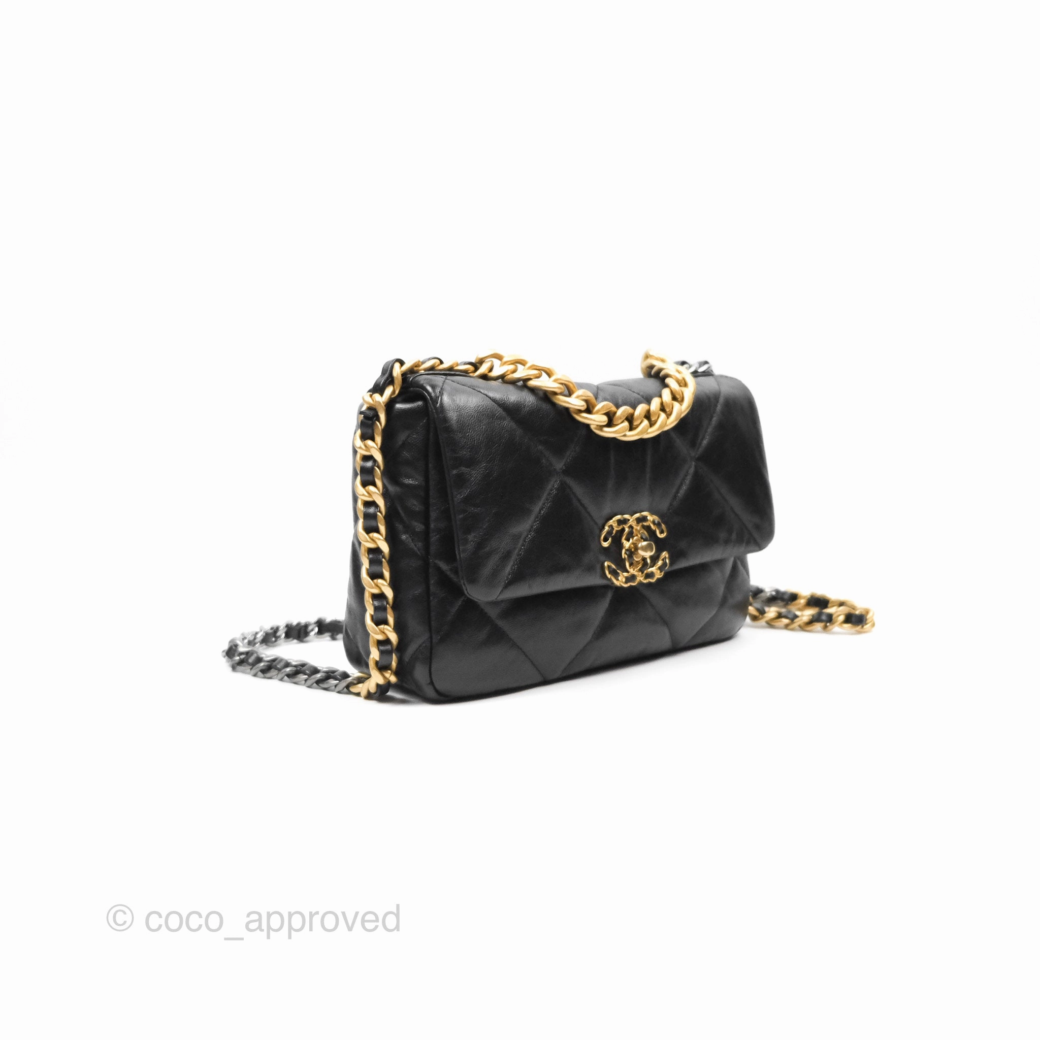 Chanel 19 Small Black Mixed Hardware
