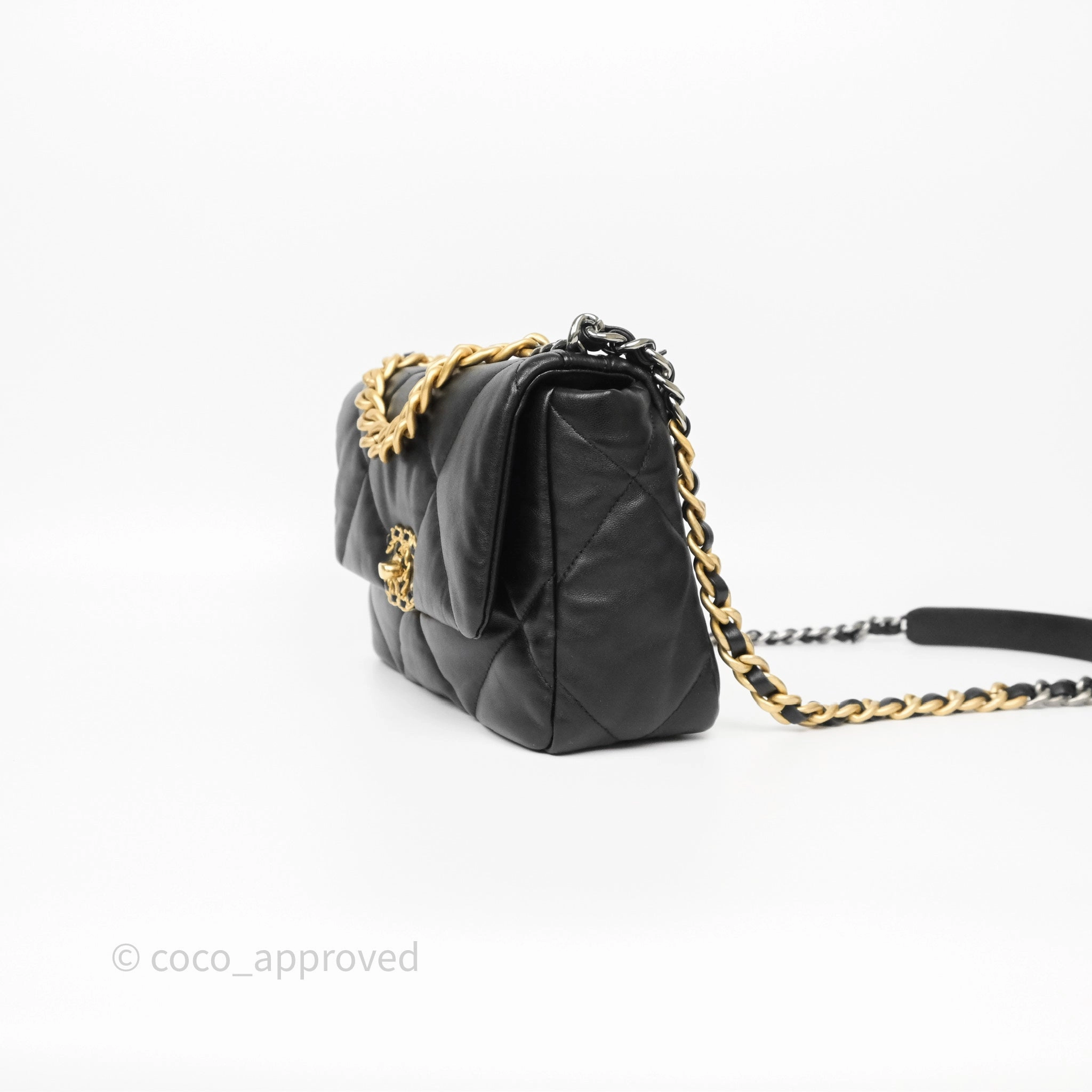 Chanel 19 Small Black Mixed Hardware