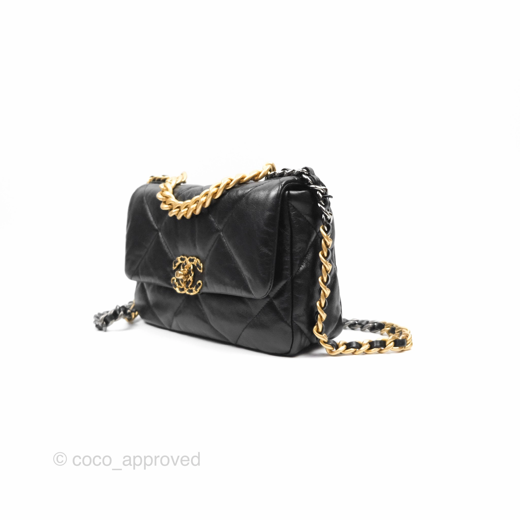 Chanel 19 Small Black Mixed Hardware