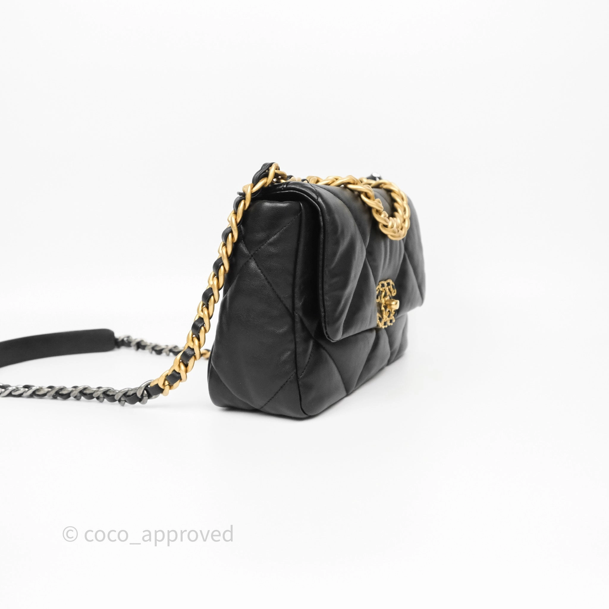 Chanel 19 Small Black Mixed Hardware
