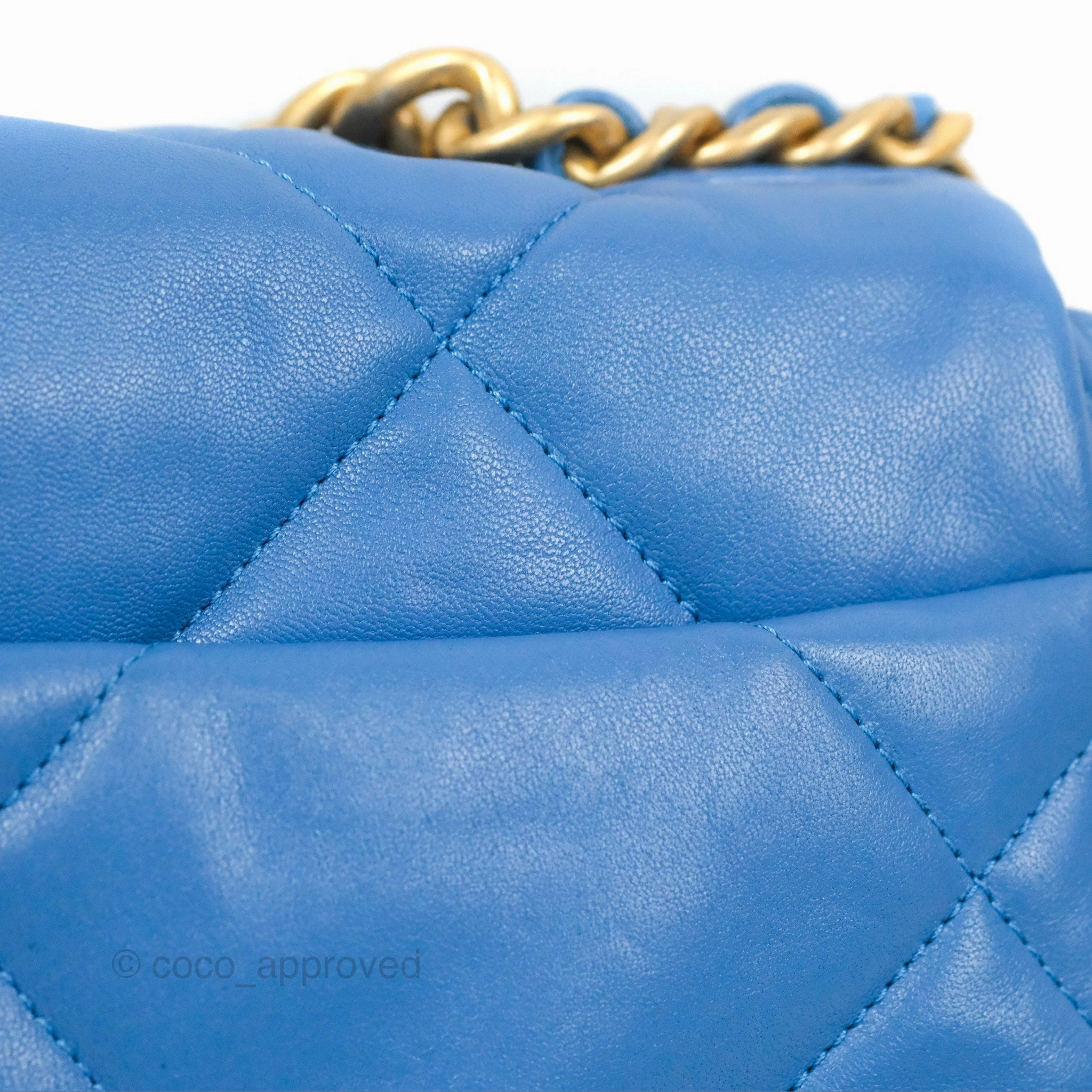 Chanel 19 Small Blue Mixed Hardware