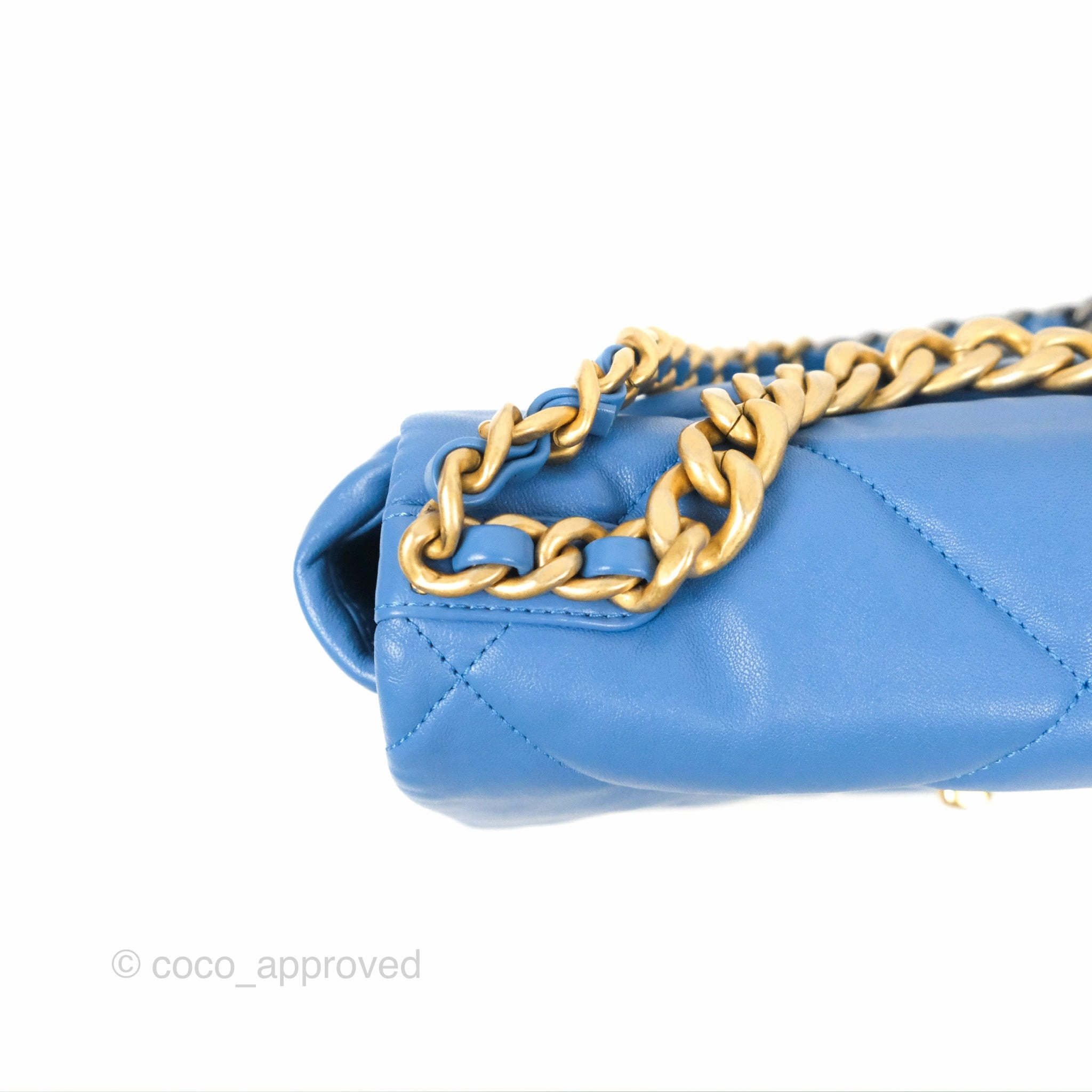 Chanel 19 Small Blue Mixed Hardware