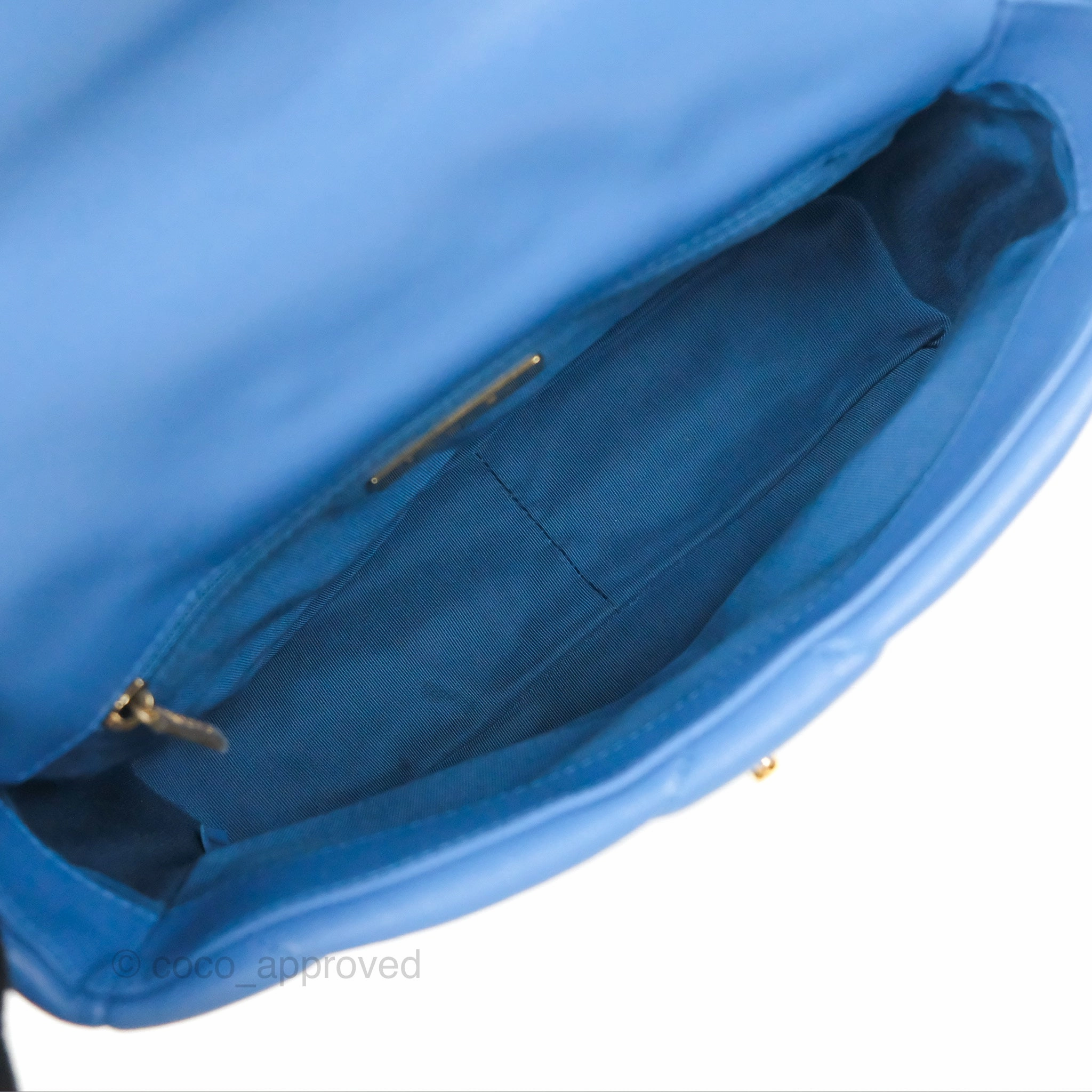 Chanel 19 Small Blue Mixed Hardware