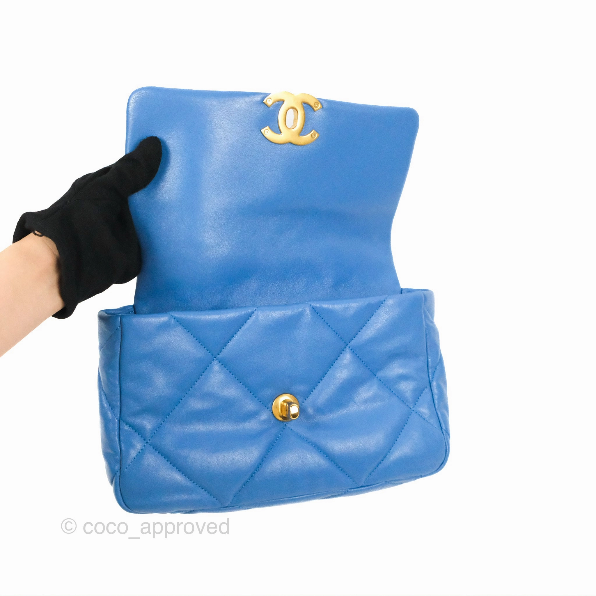 Chanel 19 Small Blue Mixed Hardware