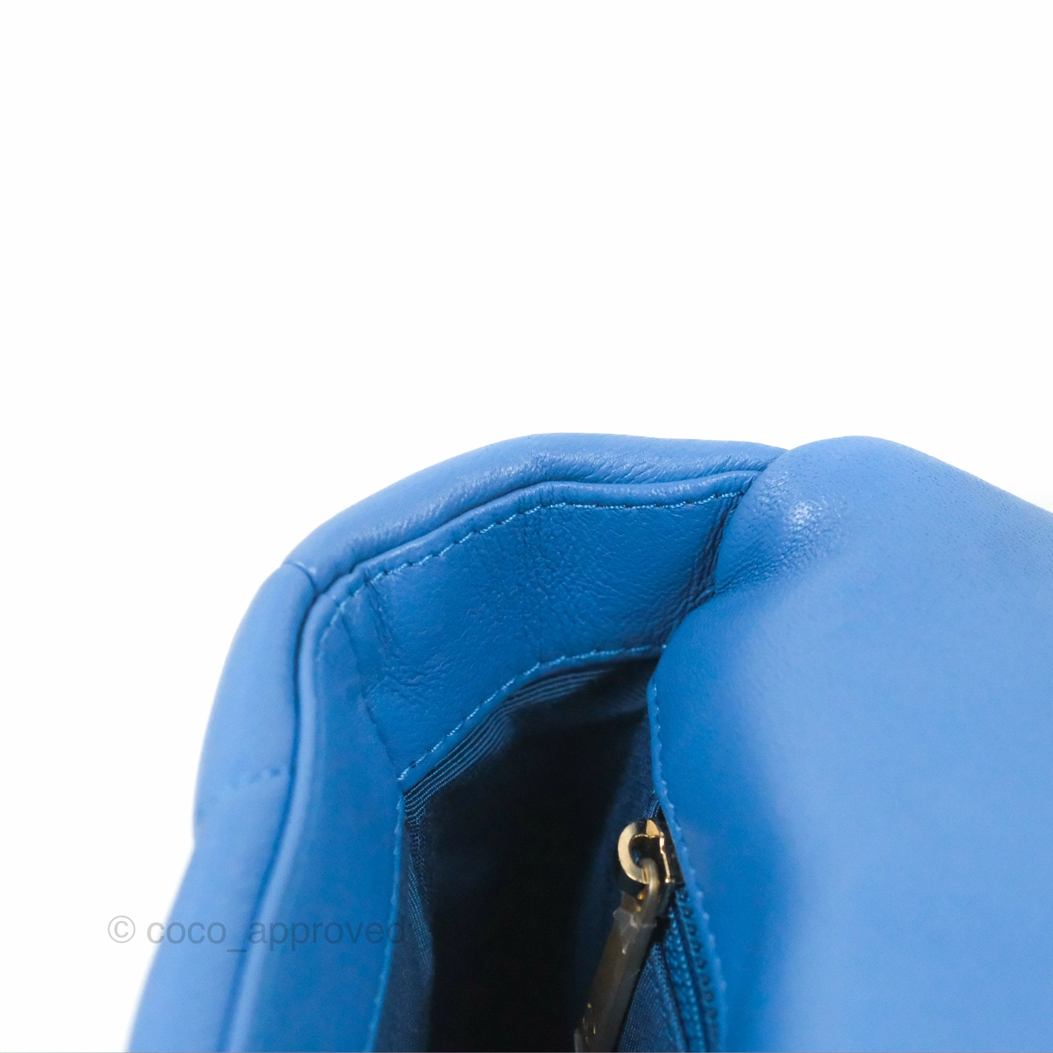 Chanel 19 Small Blue Mixed Hardware