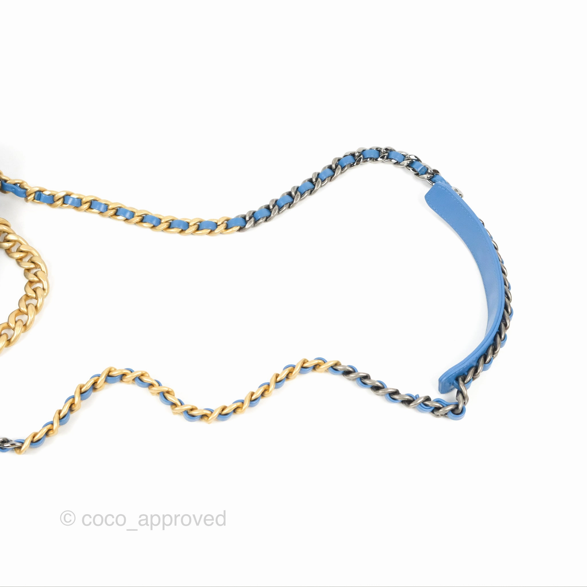 Chanel 19 Small Blue Mixed Hardware