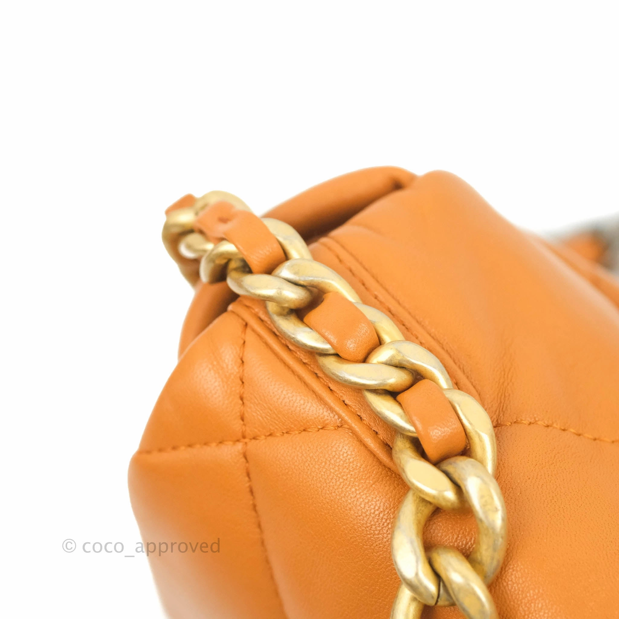 Chanel 19 Small Caramel Brown Mixed Hardware 21A