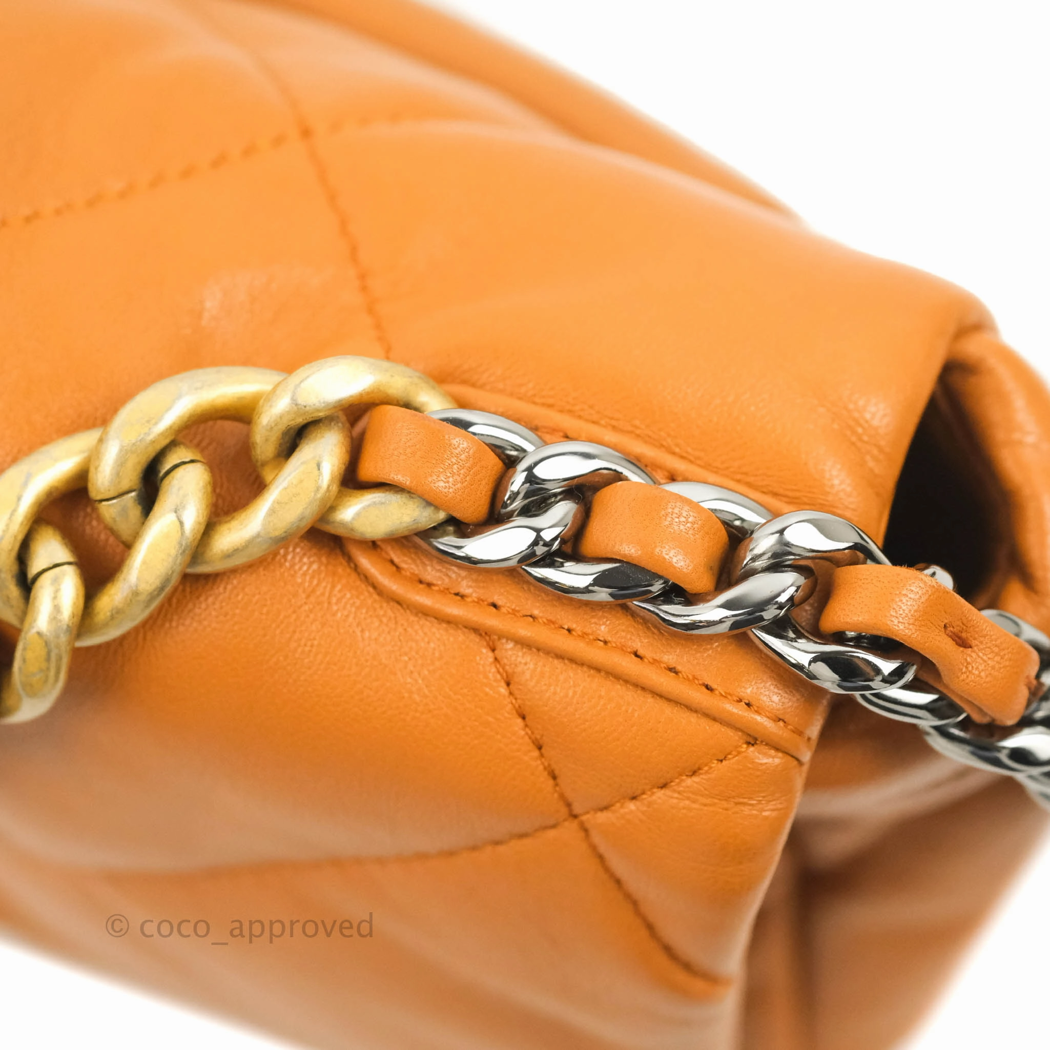 Chanel 19 Small Caramel Brown Mixed Hardware 21A