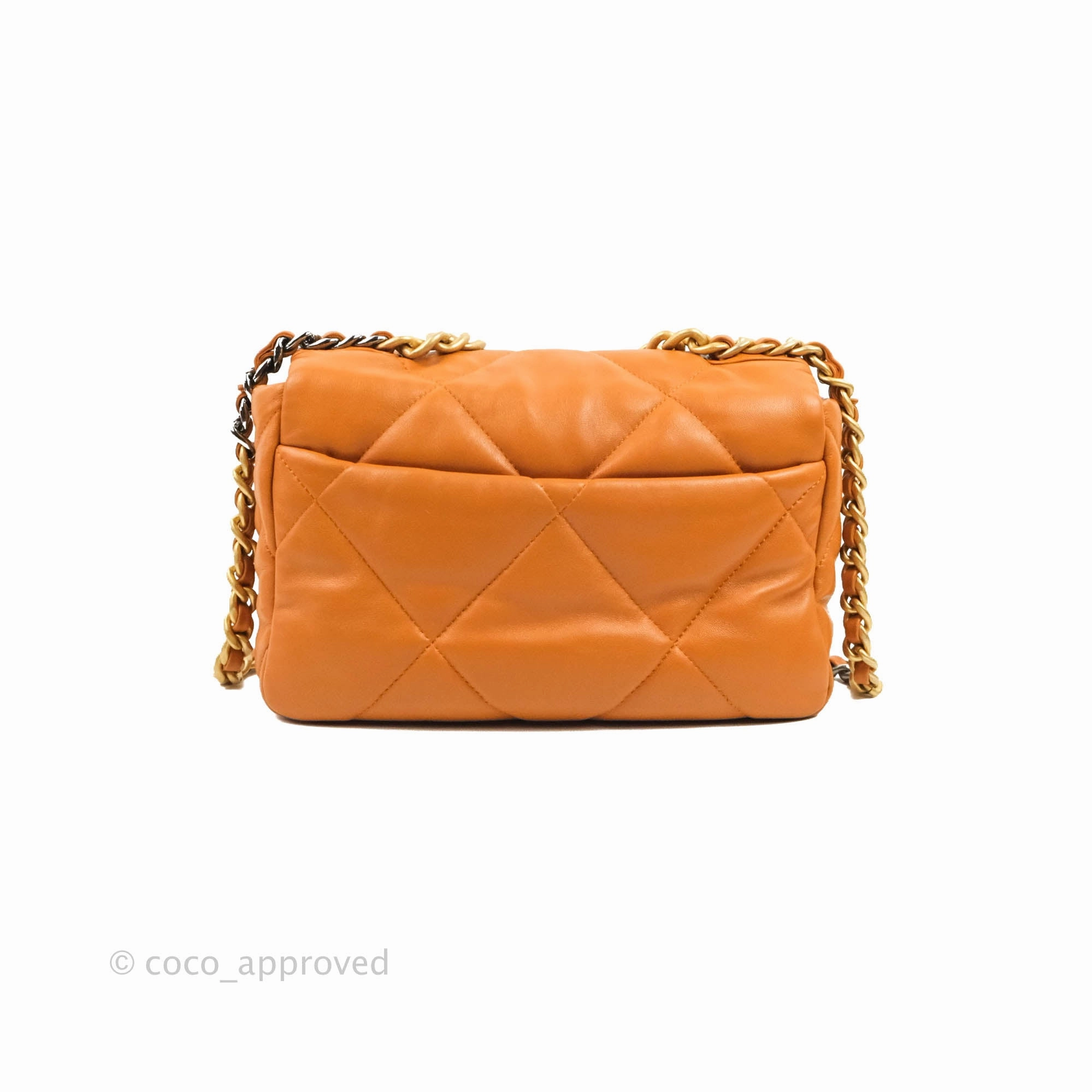 Chanel 19 Small Caramel Brown Mixed Hardware 21A