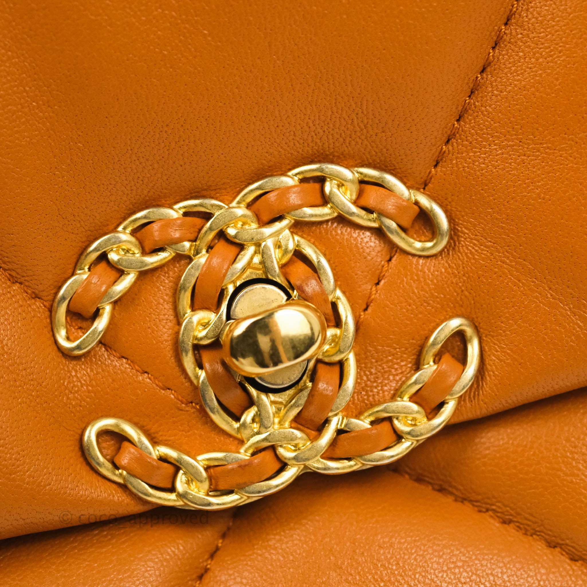 Chanel 19 Small Caramel Brown Mixed Hardware 21A