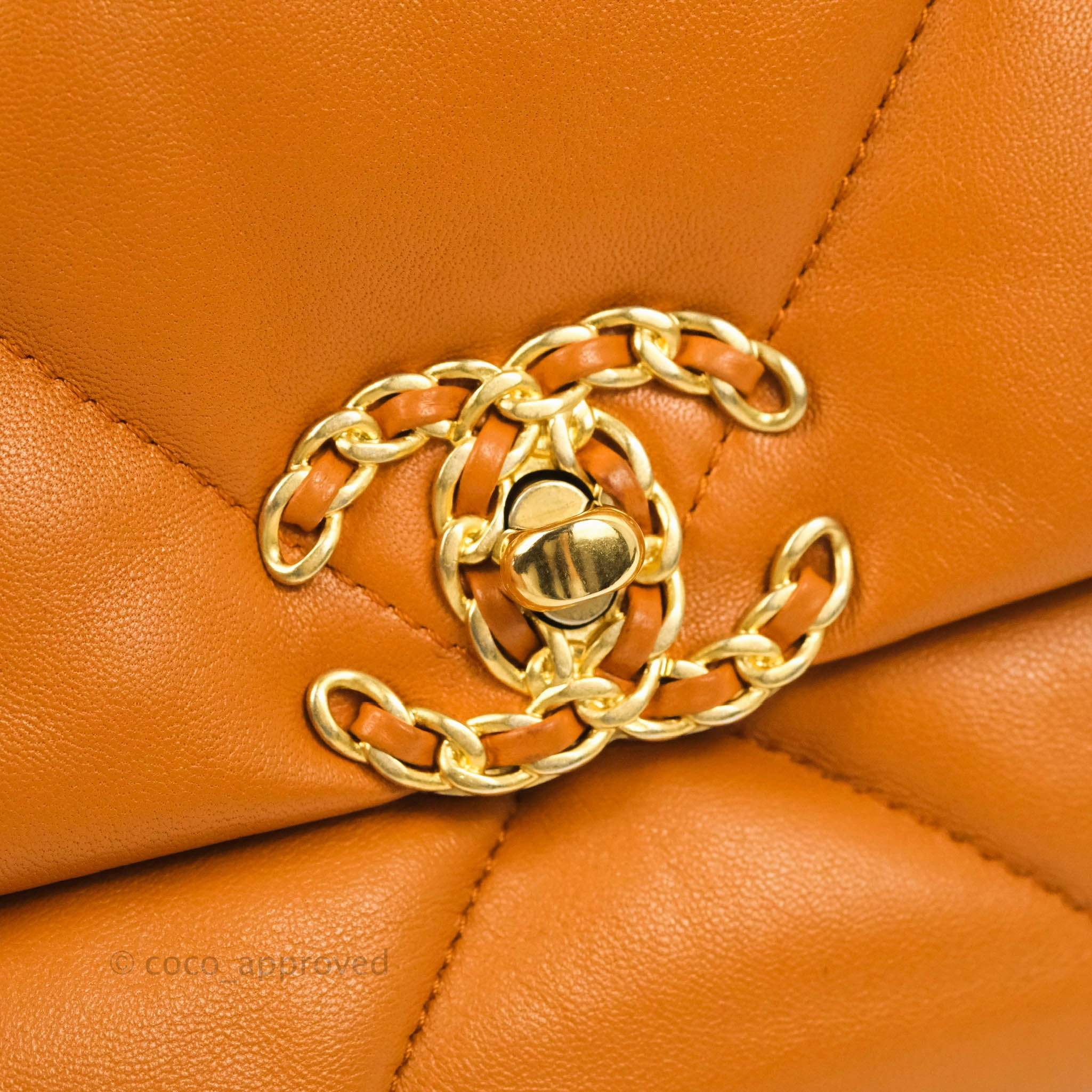 Chanel 19 Small Caramel Brown Mixed Hardware 21A