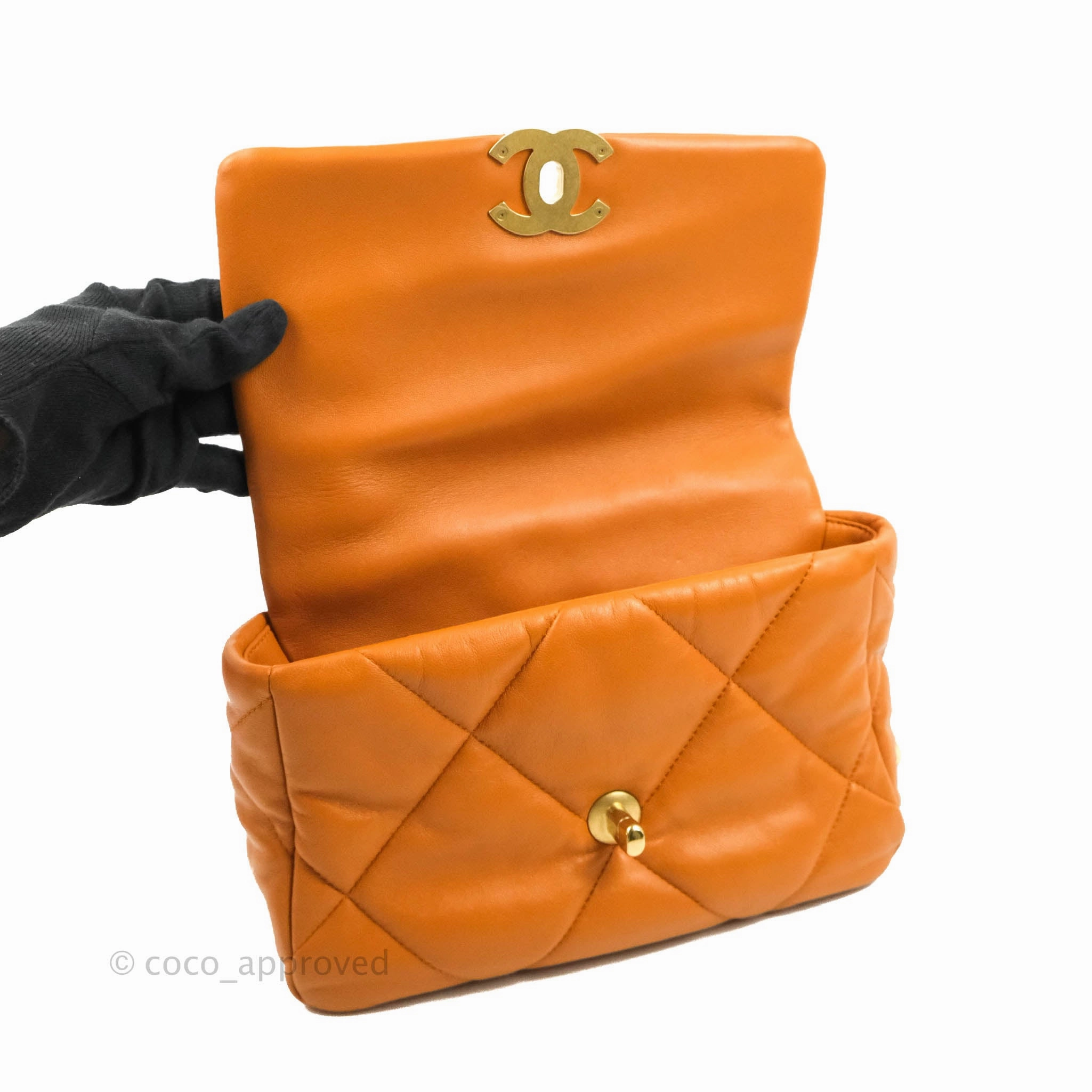 Chanel 19 Small Caramel Brown Mixed Hardware 21A
