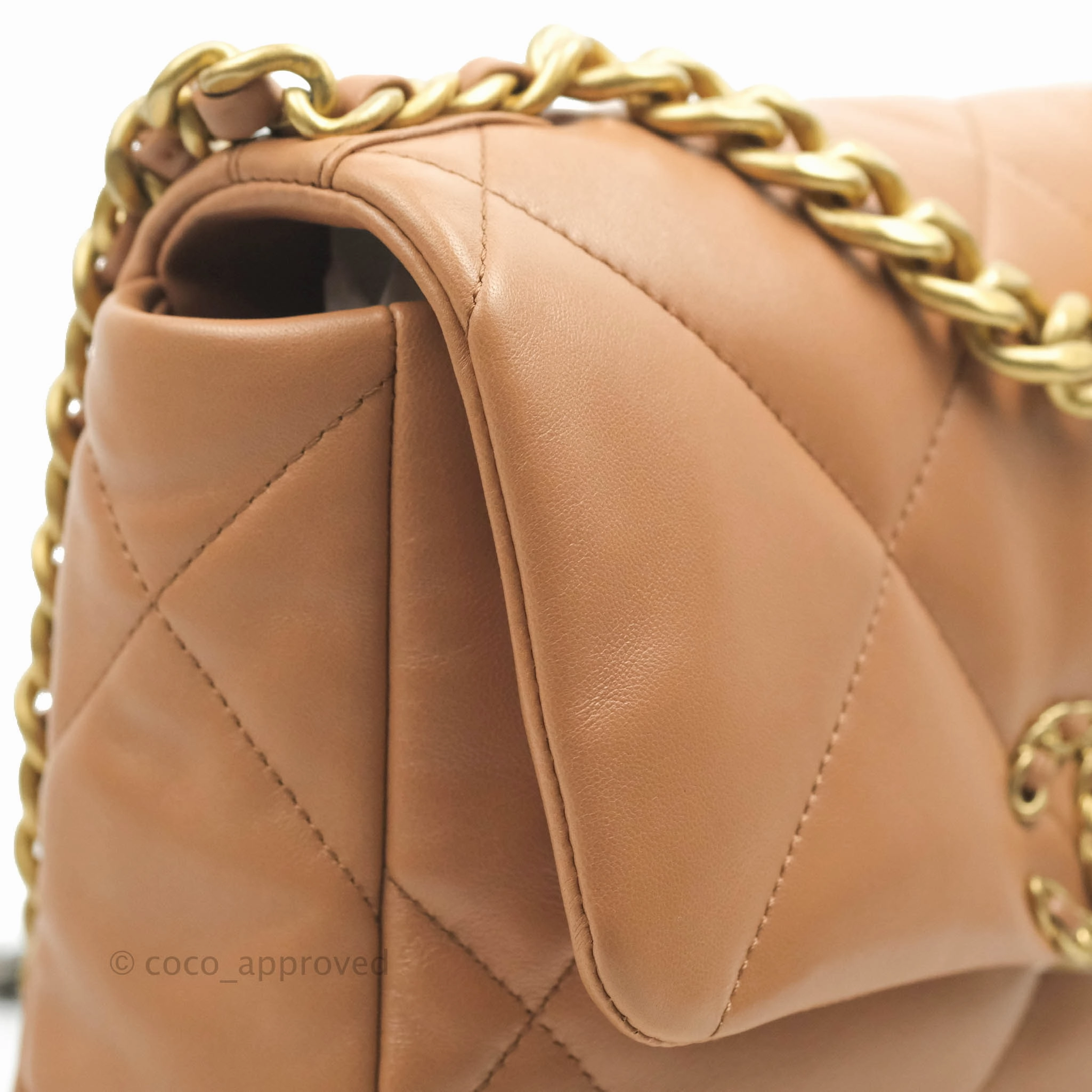 Chanel 19 Small Dark Beige Caramel Mixed Hardware 21K