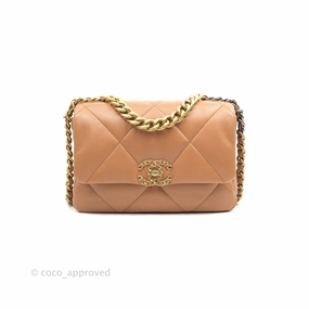 Chanel 19 Small Dark Beige Caramel Mixed Hardware 21K