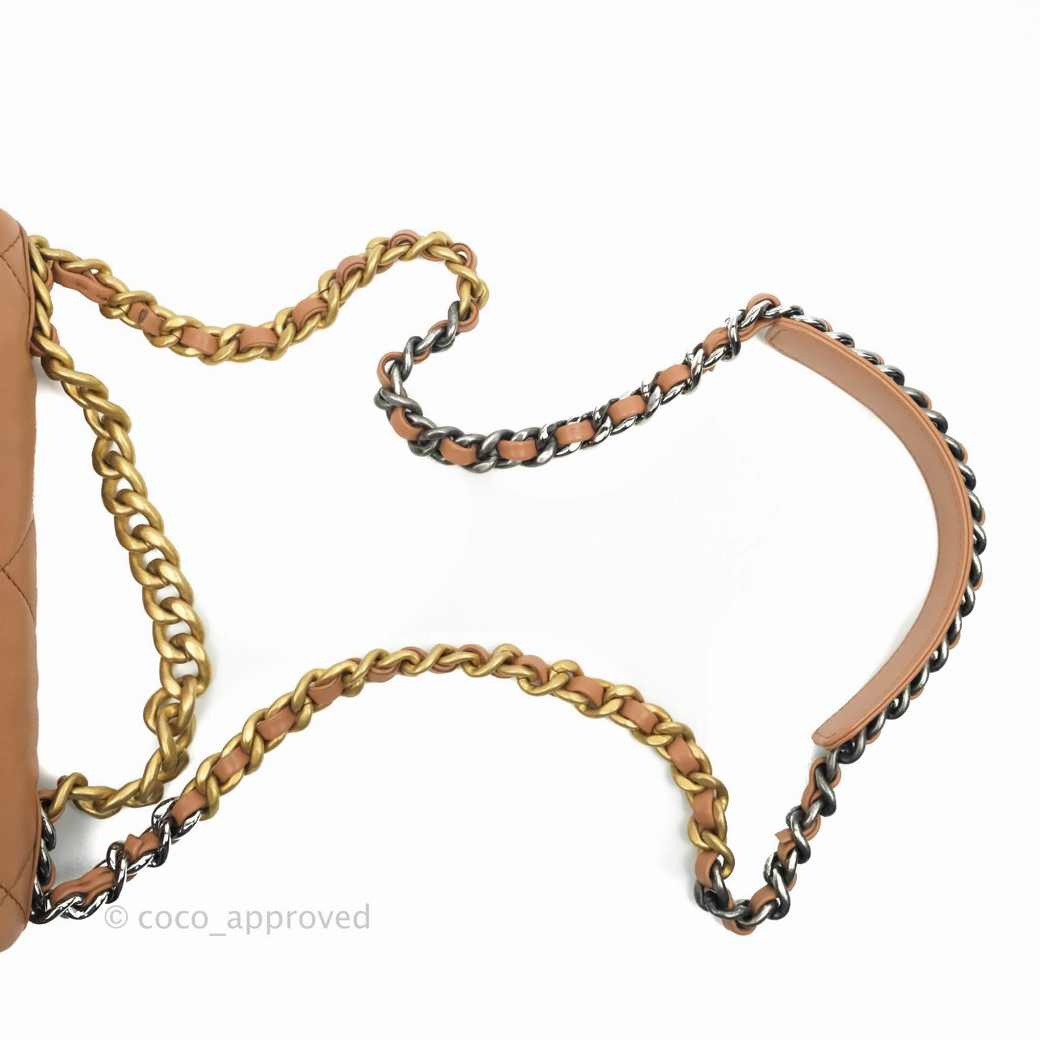 Chanel 19 Small Dark Beige Caramel Mixed Hardware 21K
