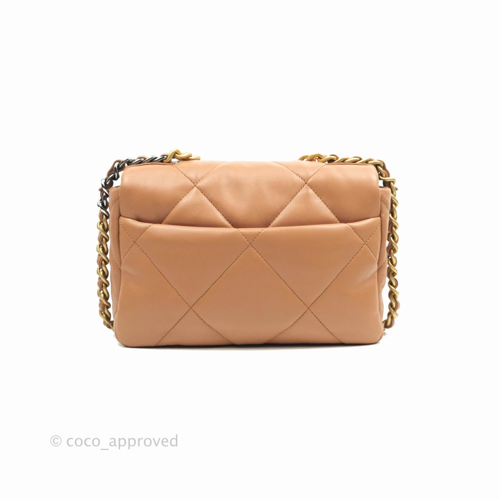 Chanel 19 Small Dark Beige Caramel Mixed Hardware 21K