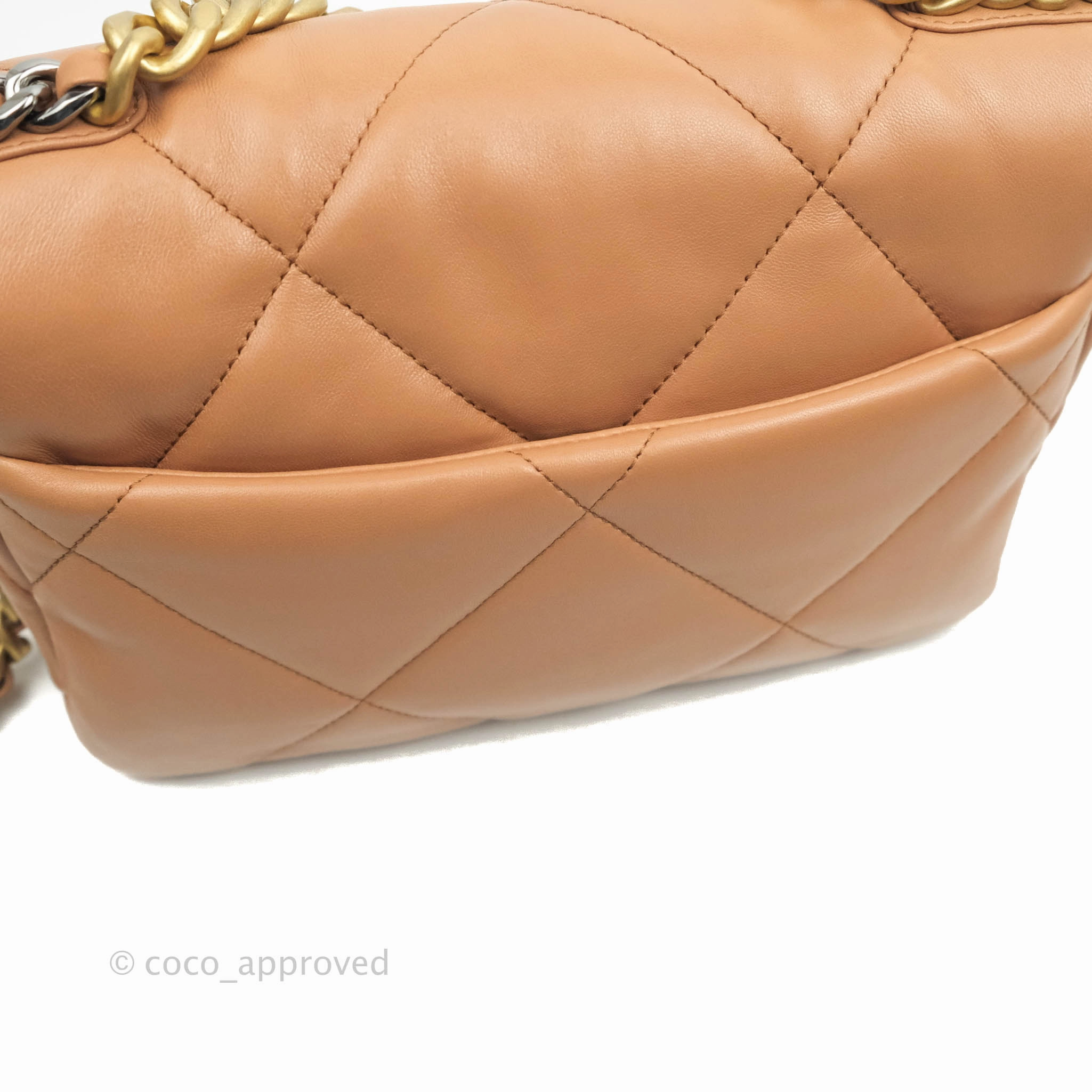 Chanel 19 Small Dark Beige Caramel Mixed Hardware 21K