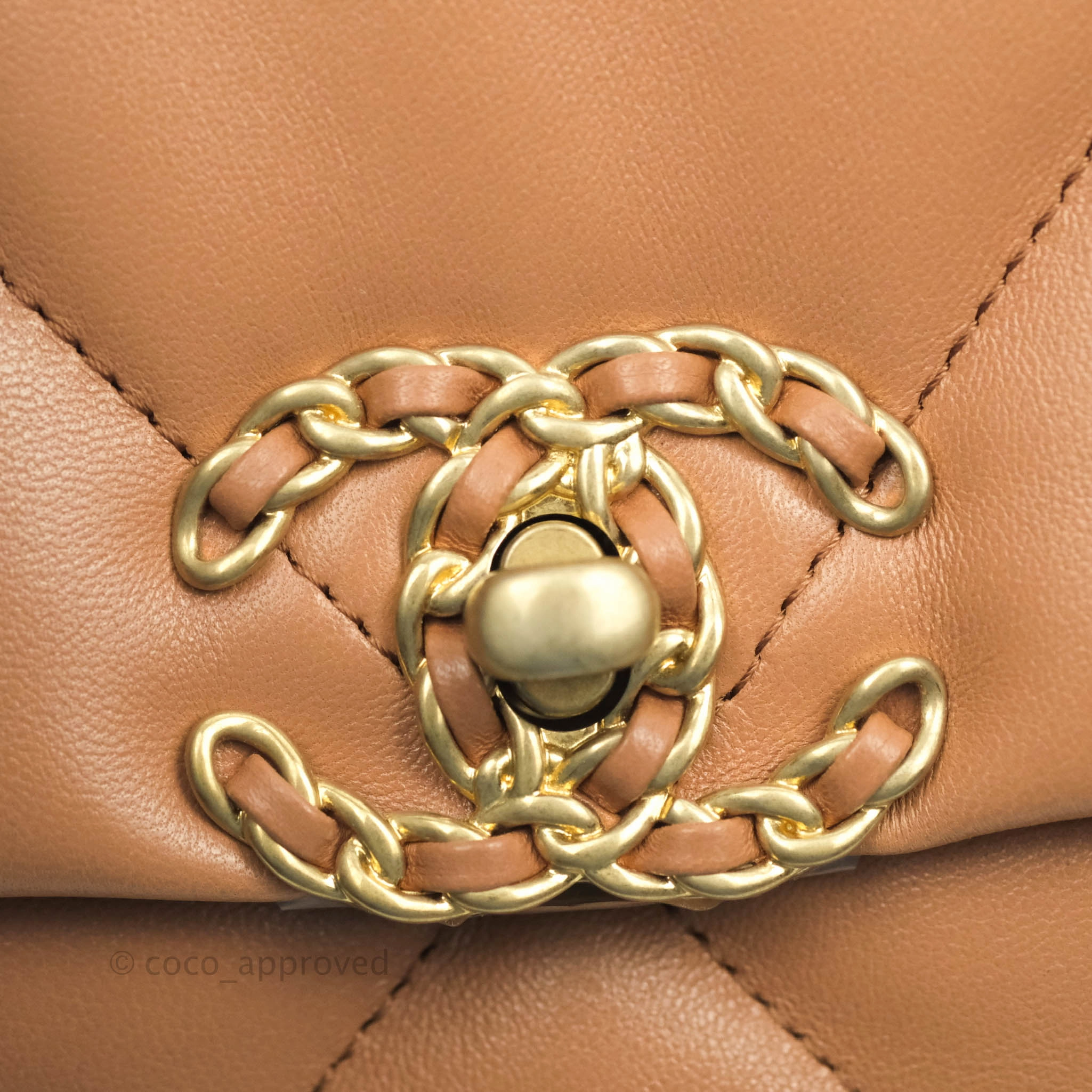 Chanel 19 Small Dark Beige Caramel Mixed Hardware 21K
