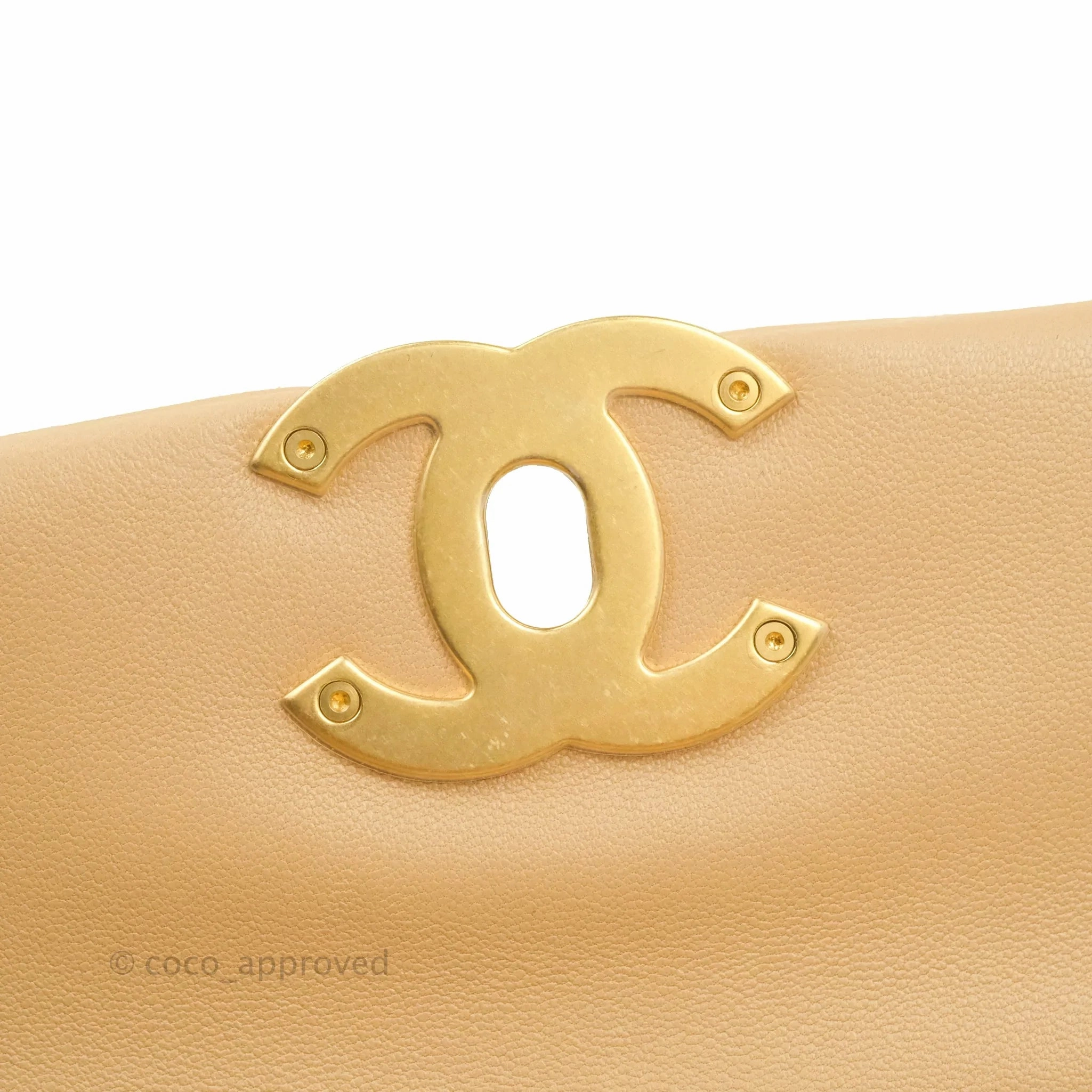 Chanel 19 Small Dark Beige Mixed Hardware 22C