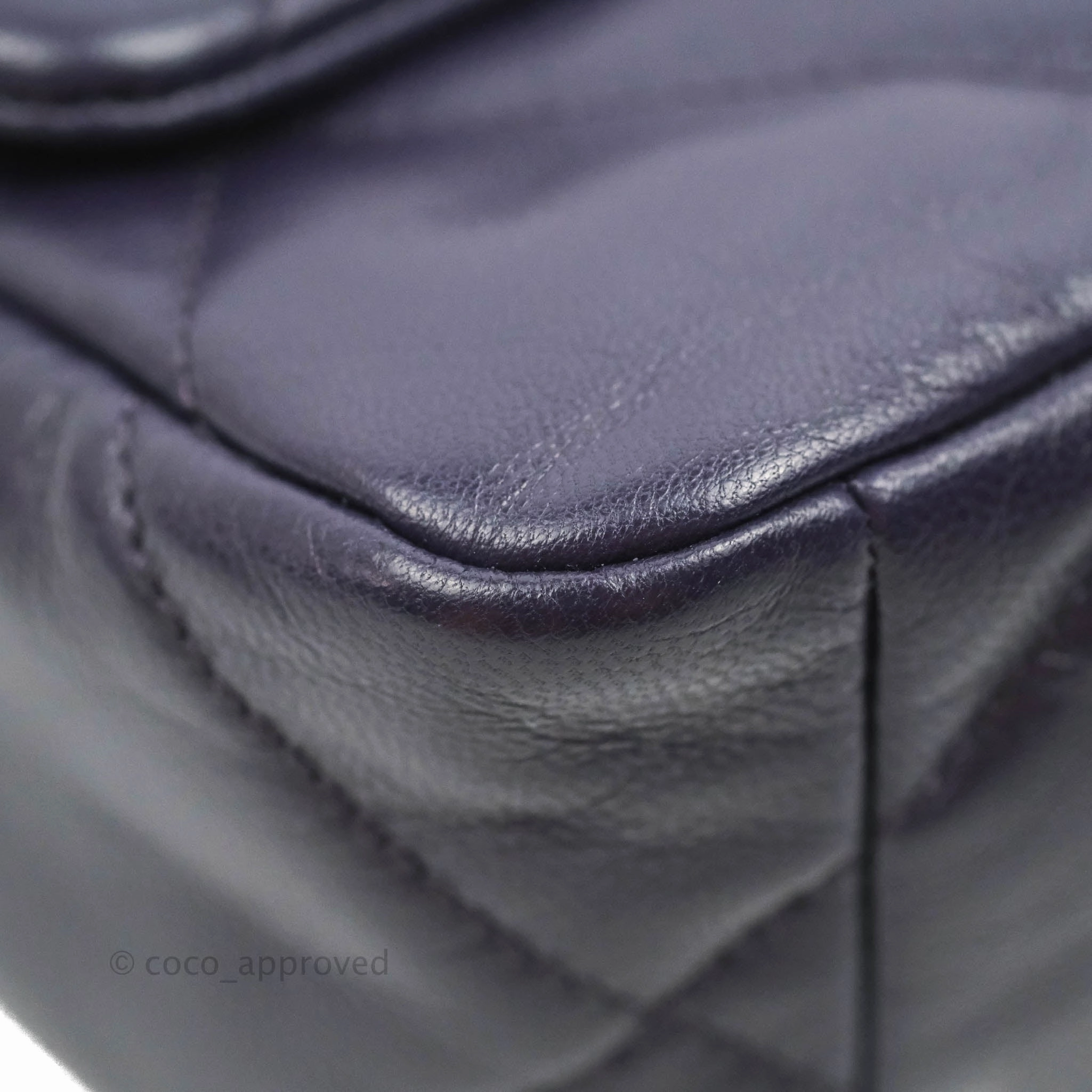 Chanel 19 Small Dark Purple Mixed Hardware