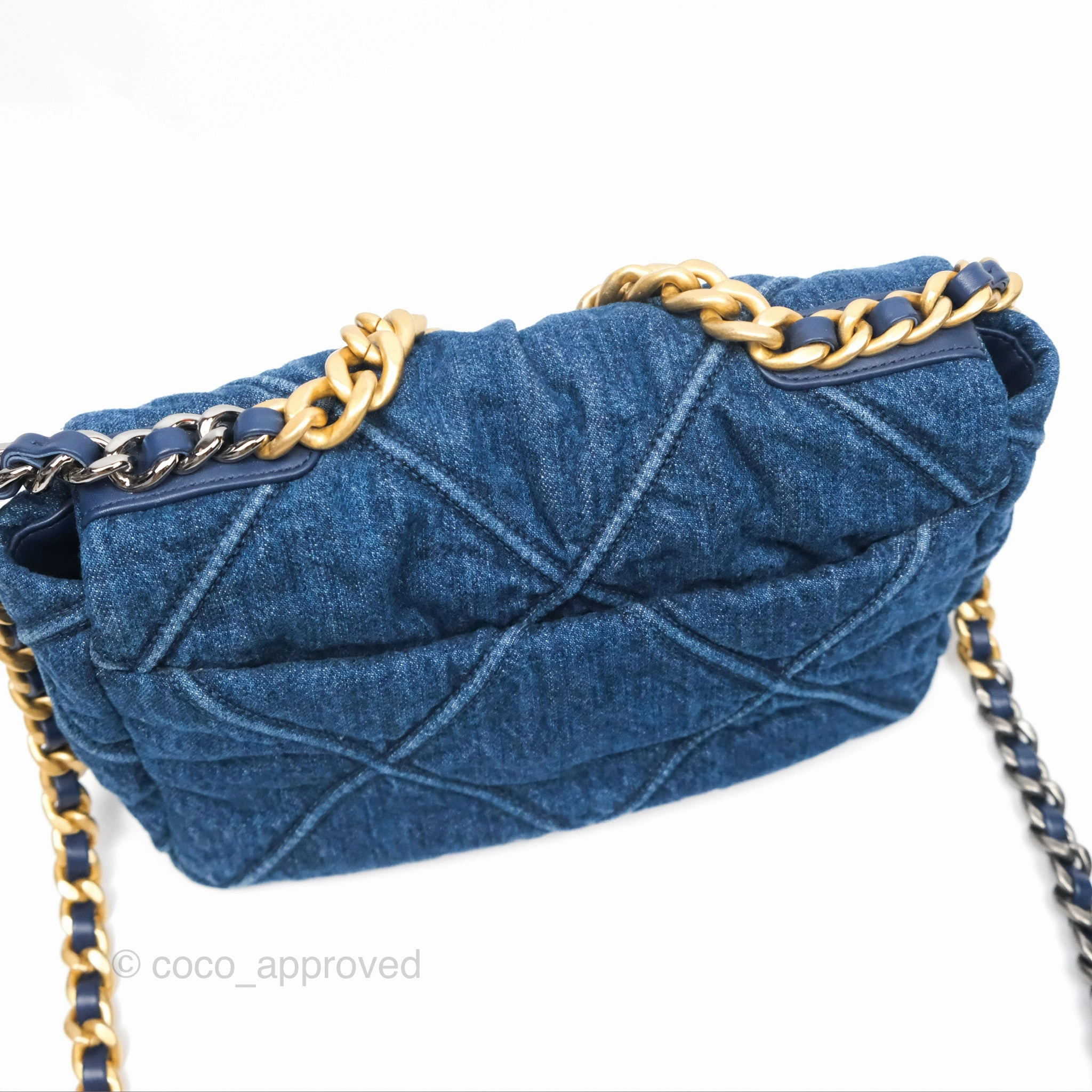 Chanel 19 Small Denim Mixed Hardware