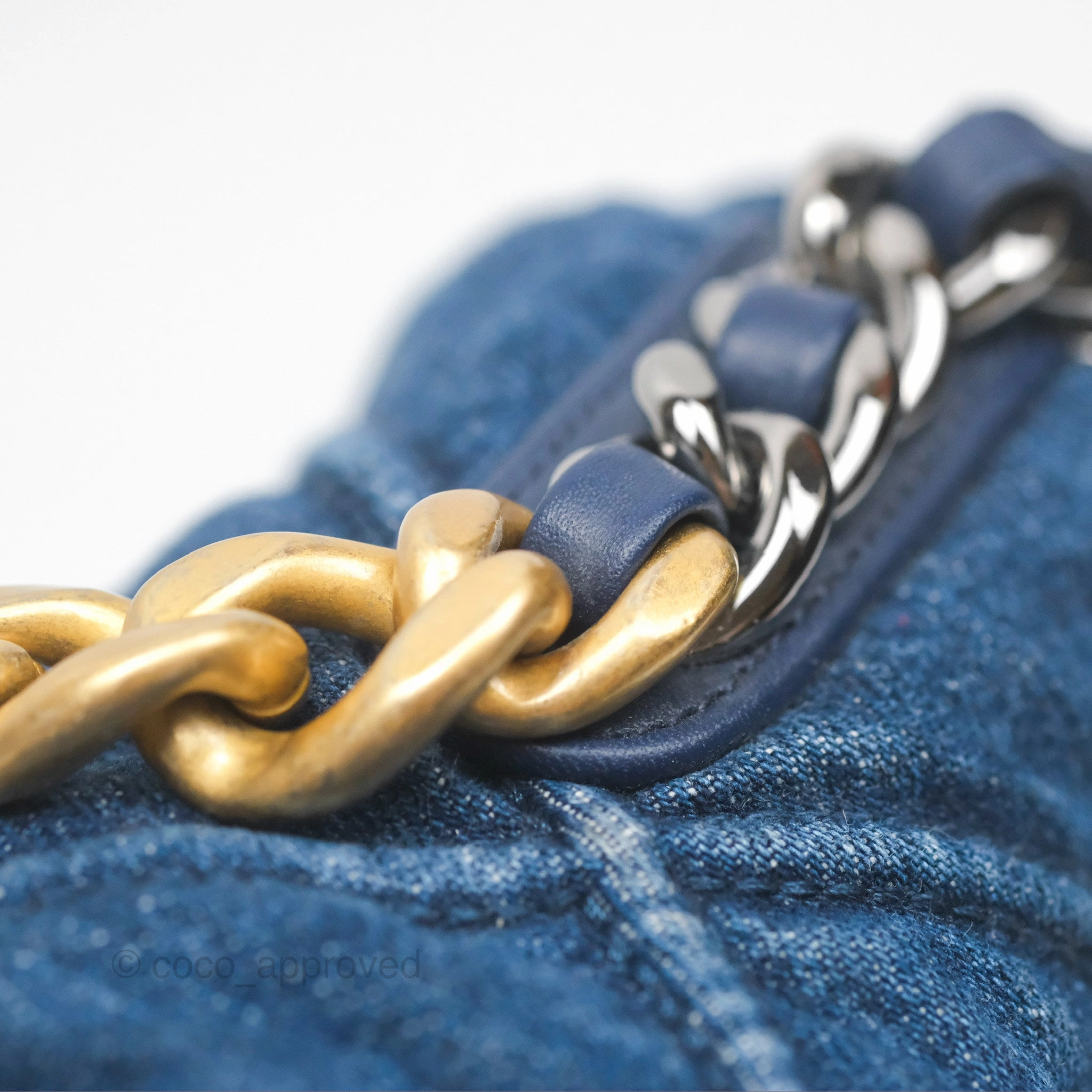 Chanel 19 Small Denim Mixed Hardware