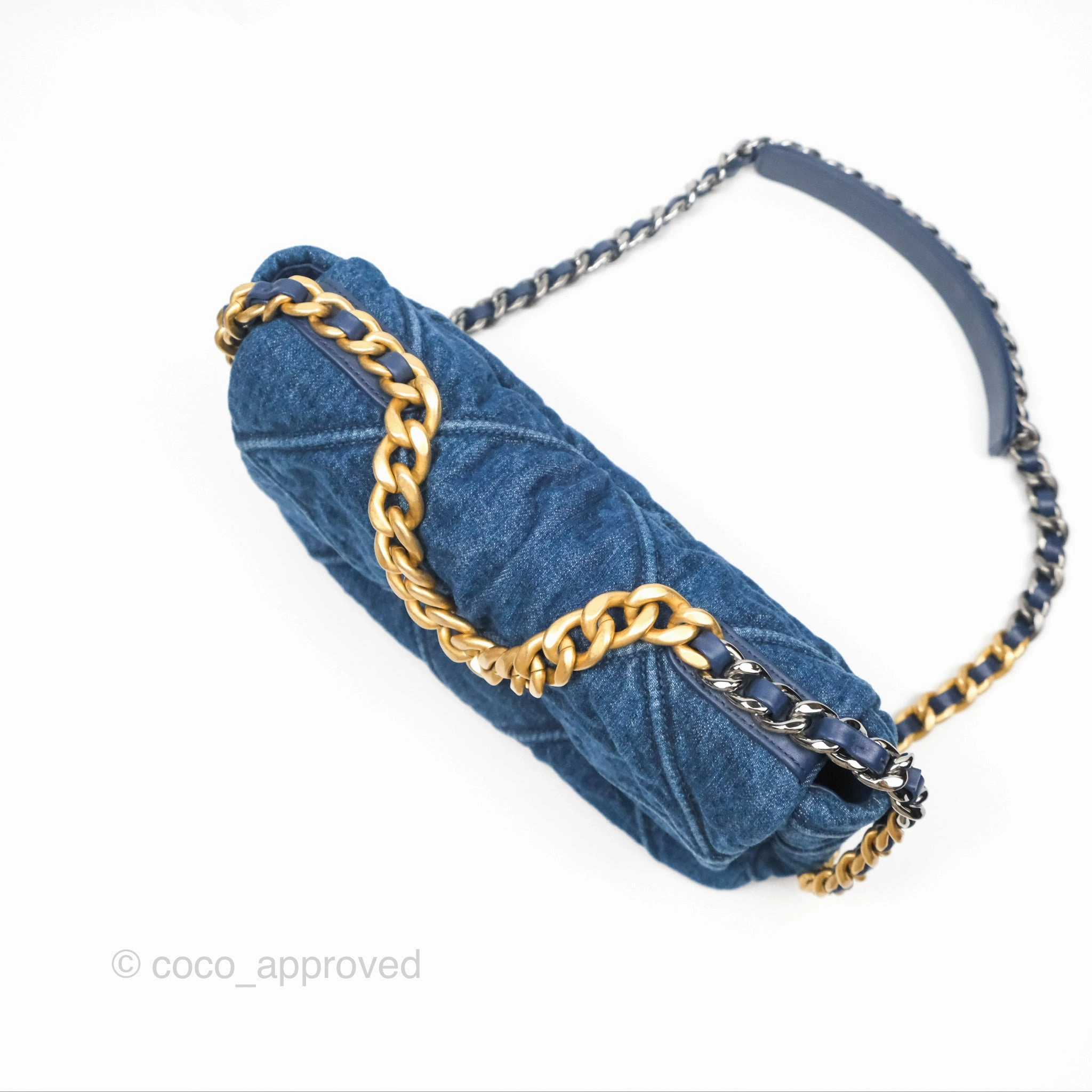 Chanel 19 Small Denim Mixed Hardware