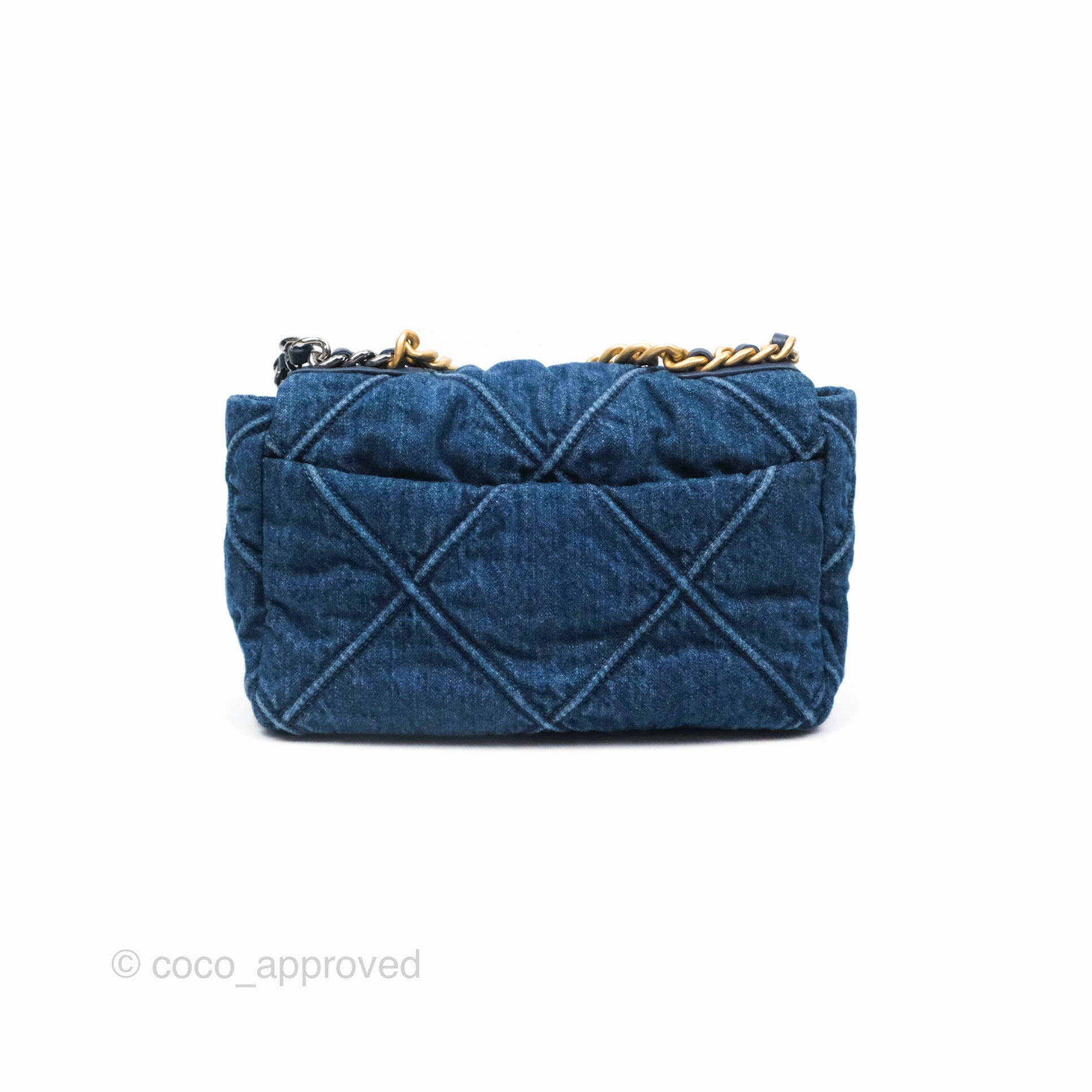 Chanel 19 Small Denim Mixed Hardware