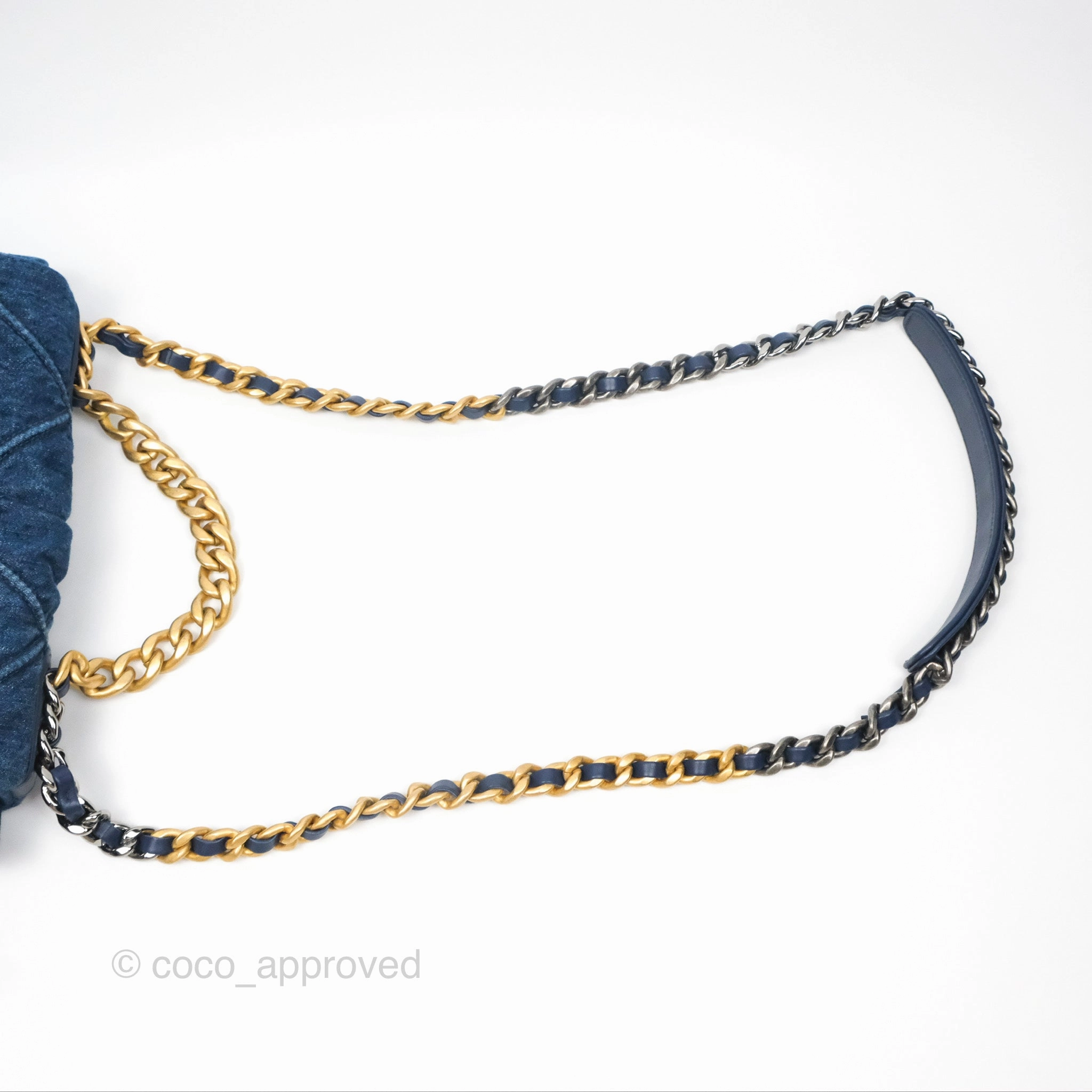 Chanel 19 Small Denim Mixed Hardware