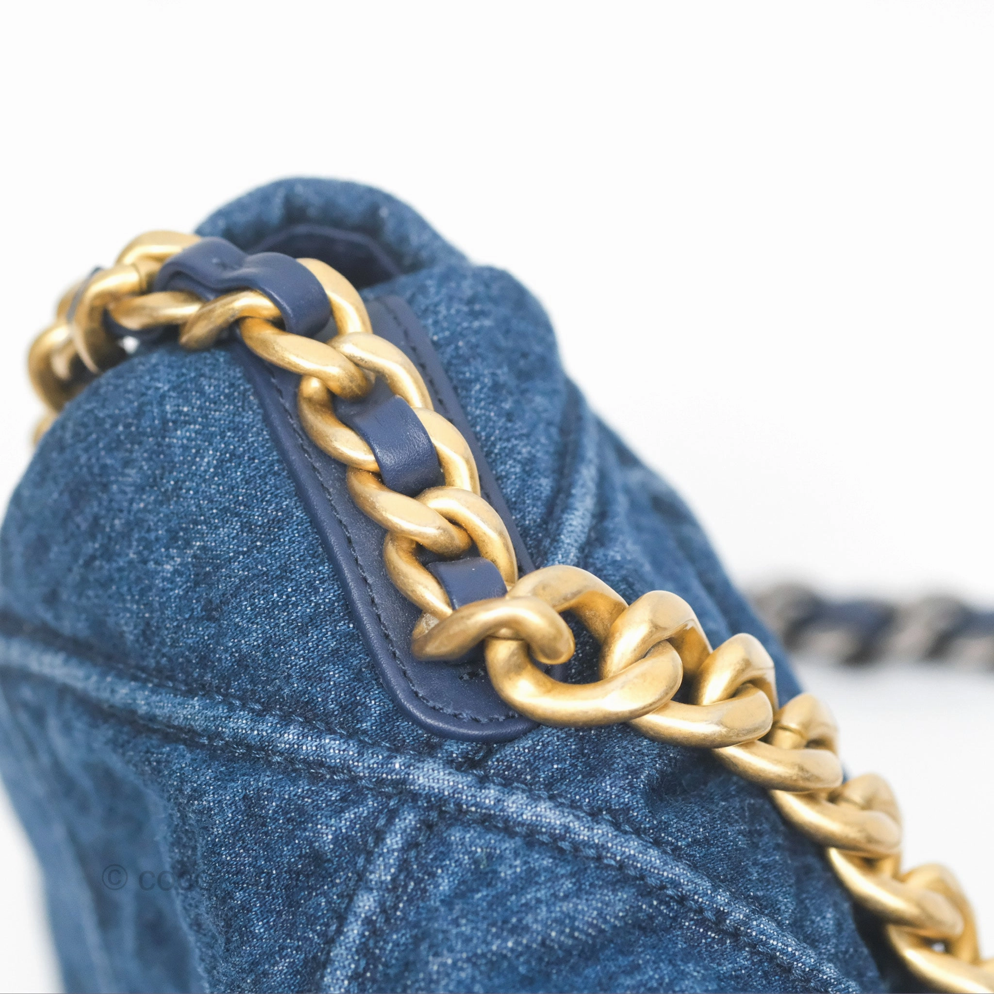 Chanel 19 Small Denim Mixed Hardware