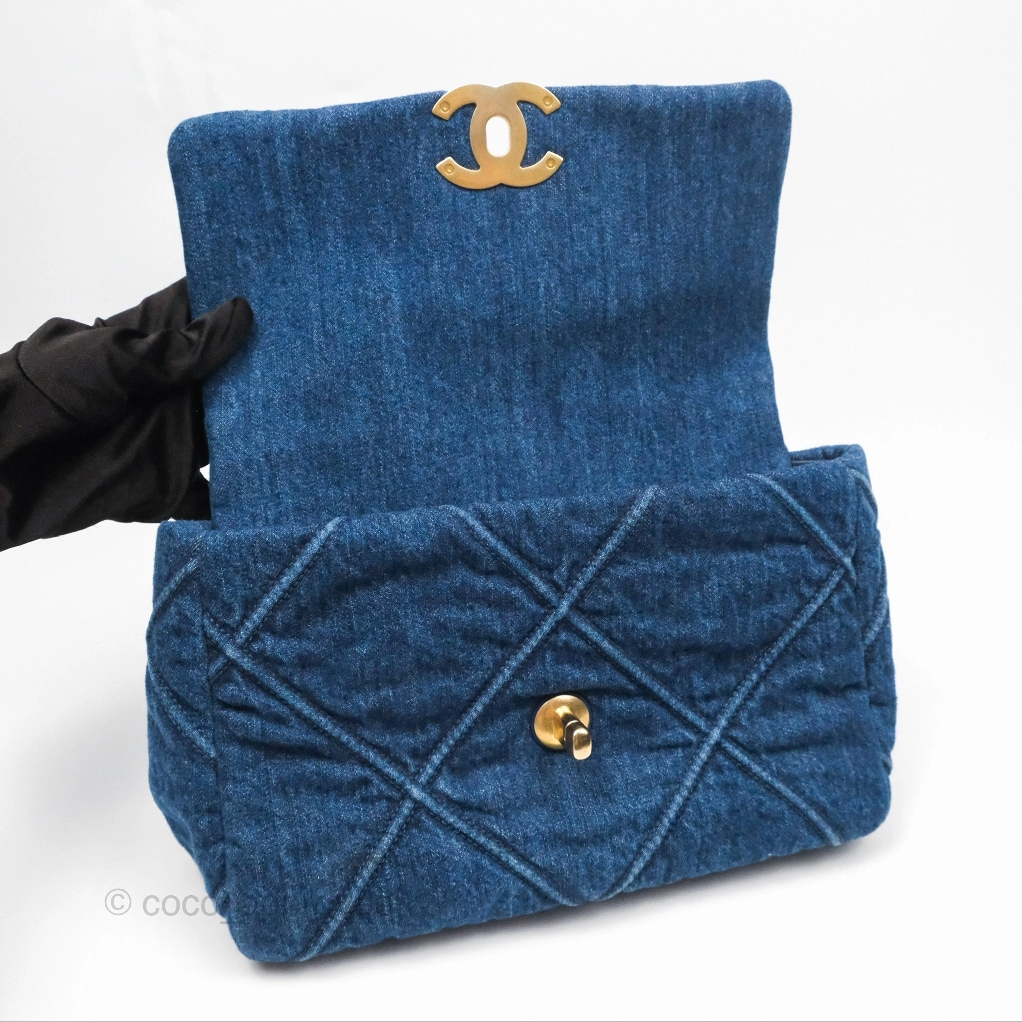 Chanel 19 Small Denim Mixed Hardware