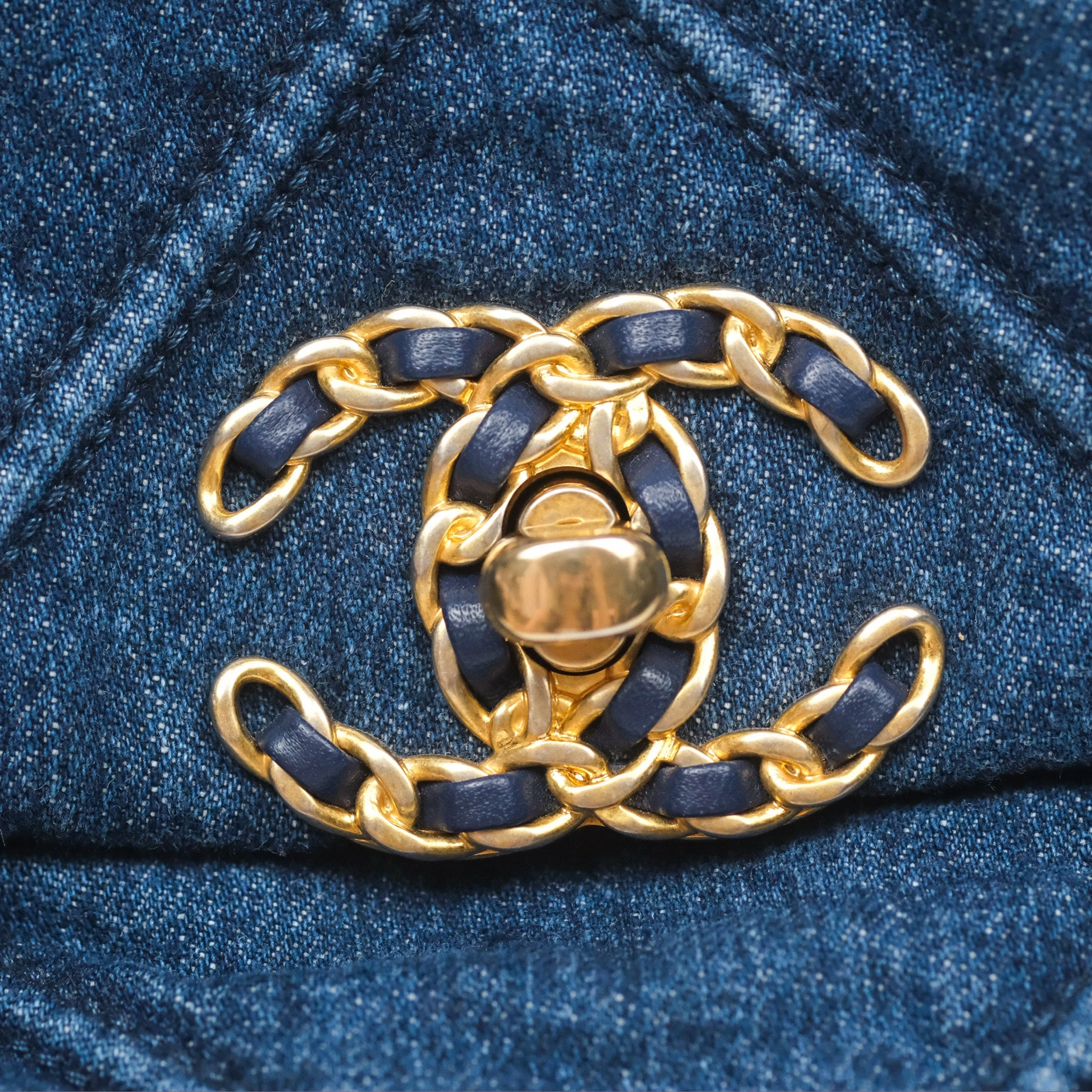 Chanel 19 Small Denim Mixed Hardware