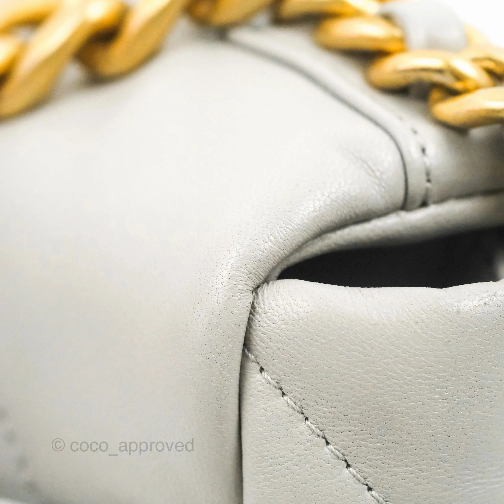 Chanel 19 Small Grey Lambskin Mixed Hardware