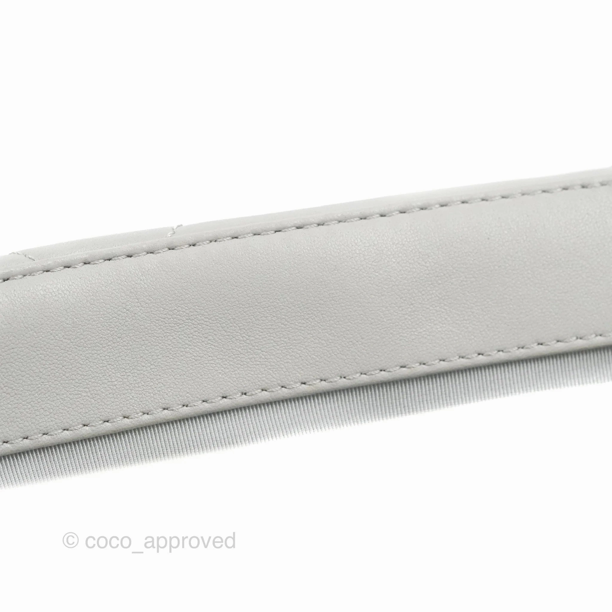 Chanel 19 Small Grey Lambskin Mixed Hardware