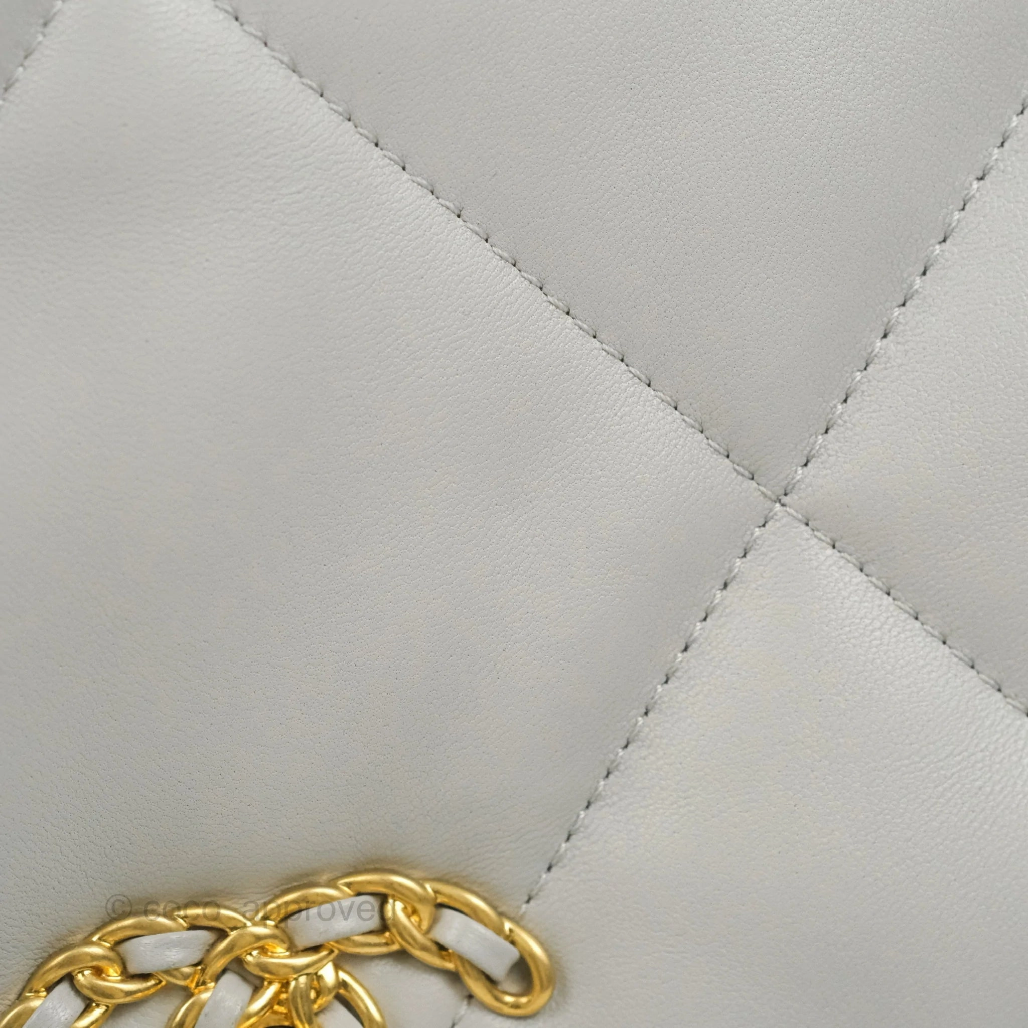 Chanel 19 Small Grey Lambskin Mixed Hardware