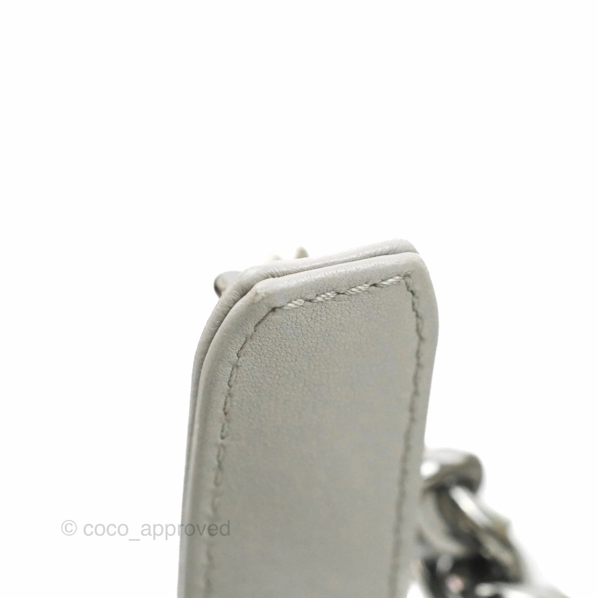 Chanel 19 Small Grey Lambskin Mixed Hardware