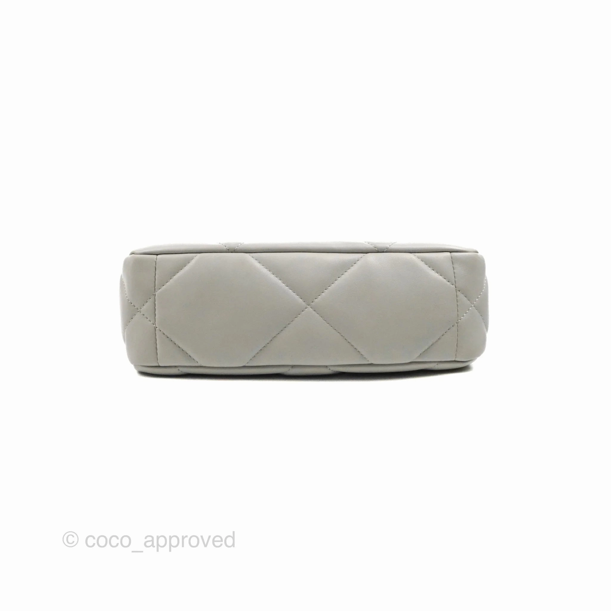 Chanel 19 Small Grey Lambskin Mixed Hardware
