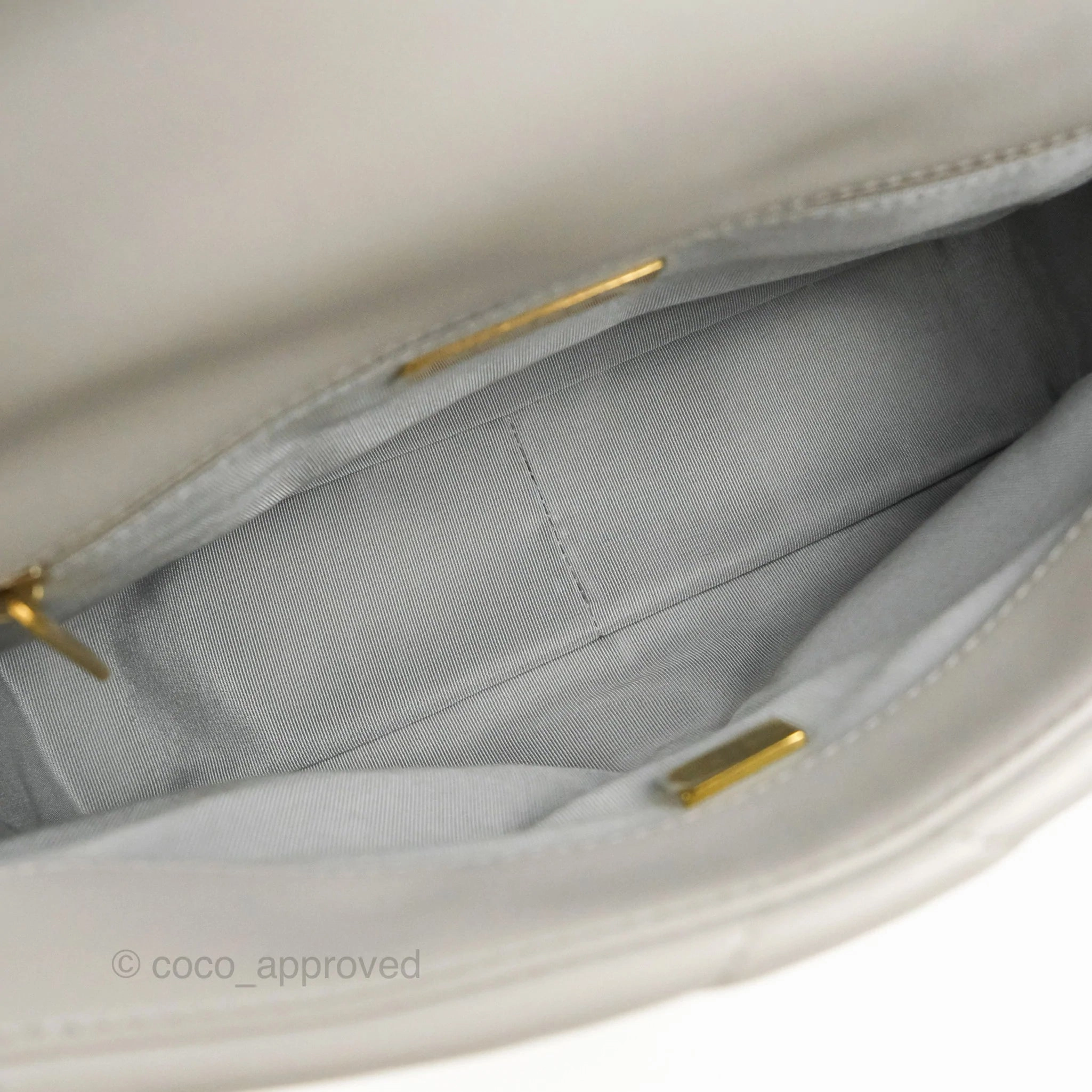 Chanel 19 Small Grey Lambskin Mixed Hardware