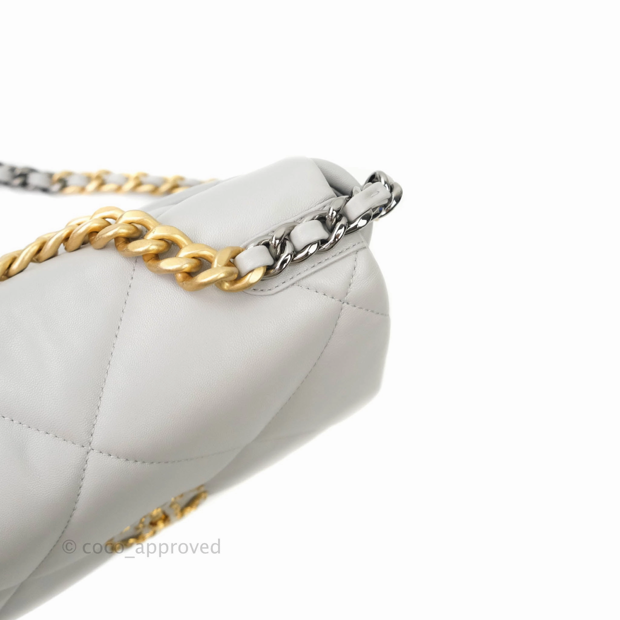 Chanel 19 Small Grey Mixed Hardware 21A