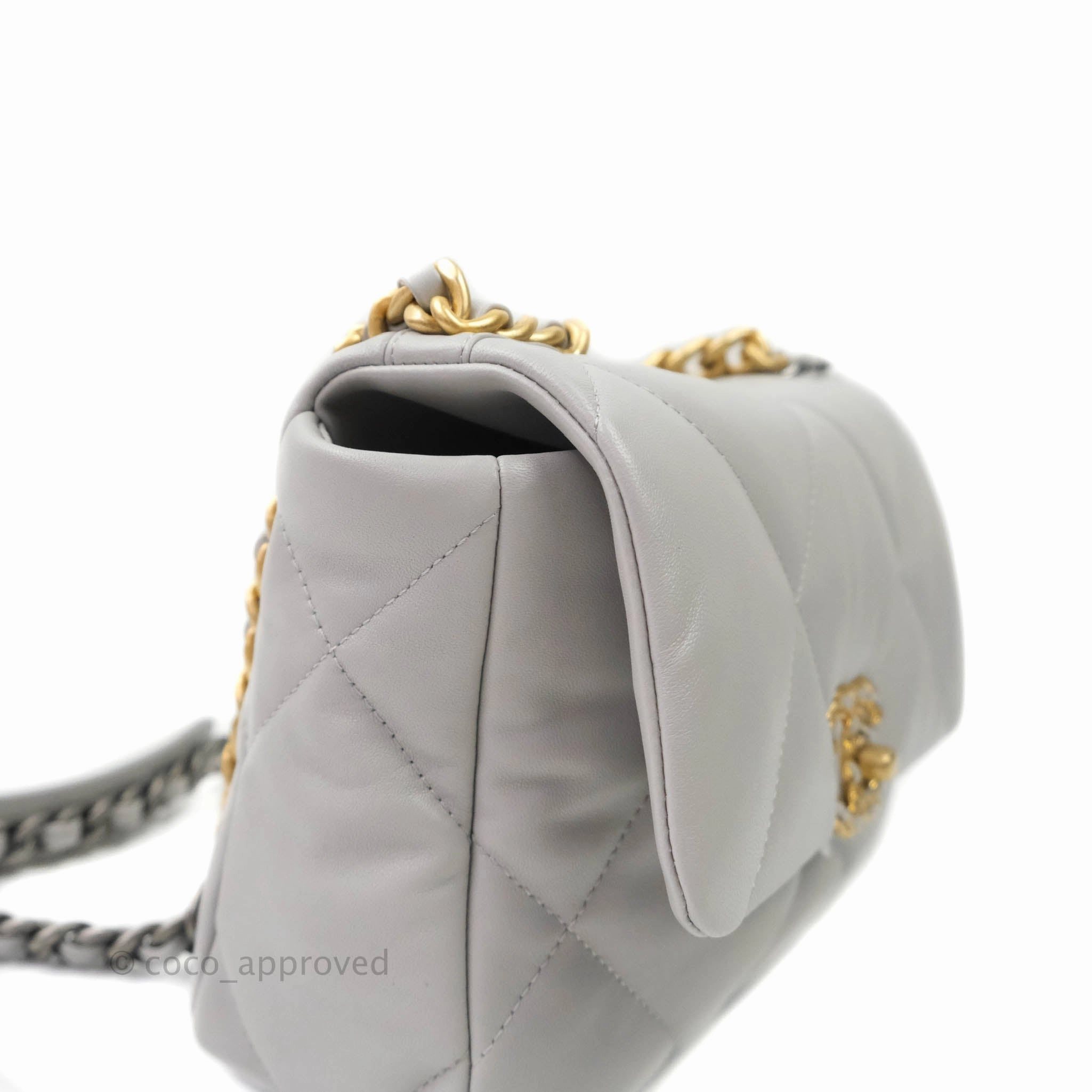 Chanel 19 Small Grey Mixed Hardware 21A